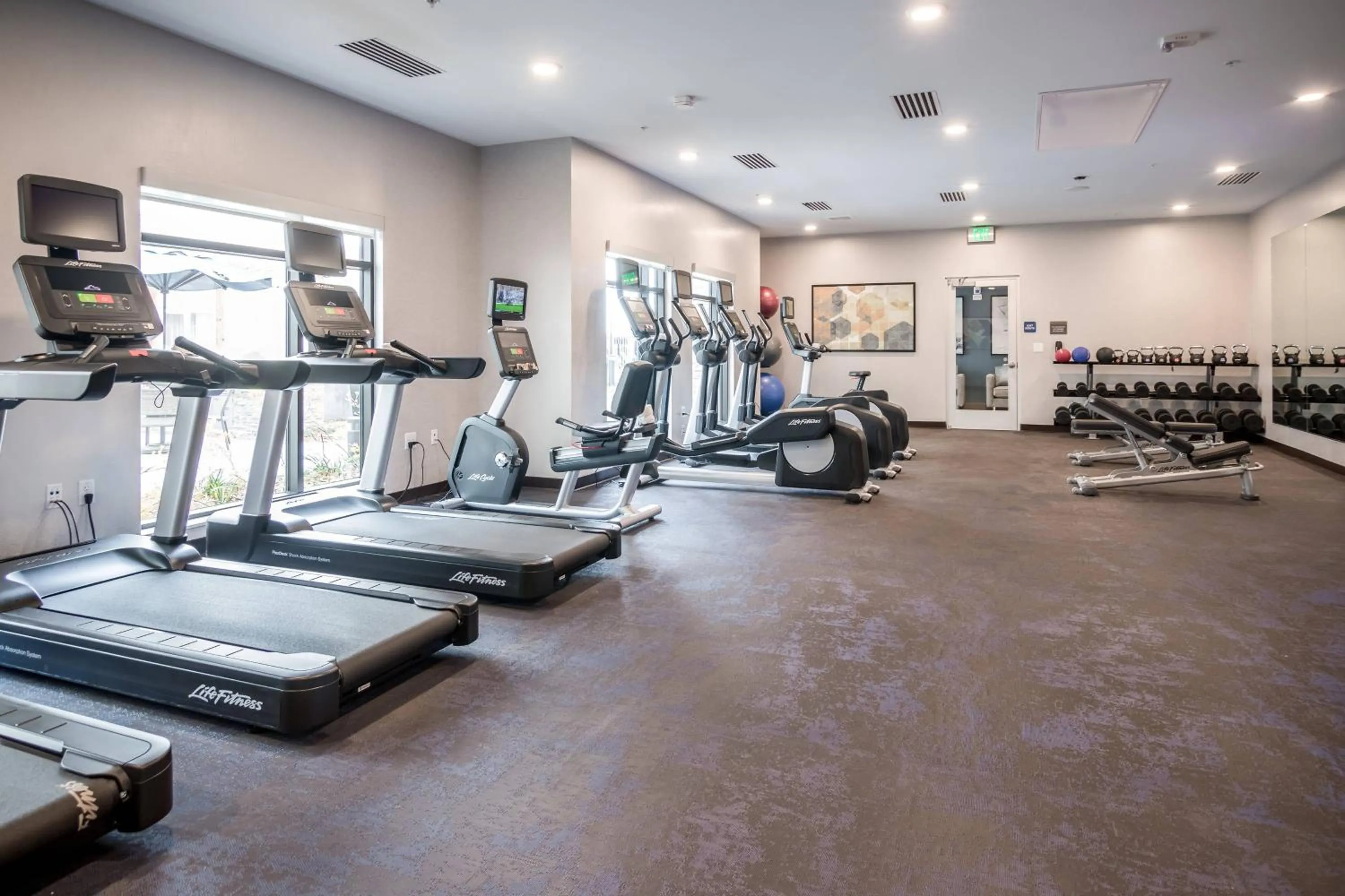 Fitness centre/facilities in Residence Inn by Marriott San Jose North/Silicon Valley
