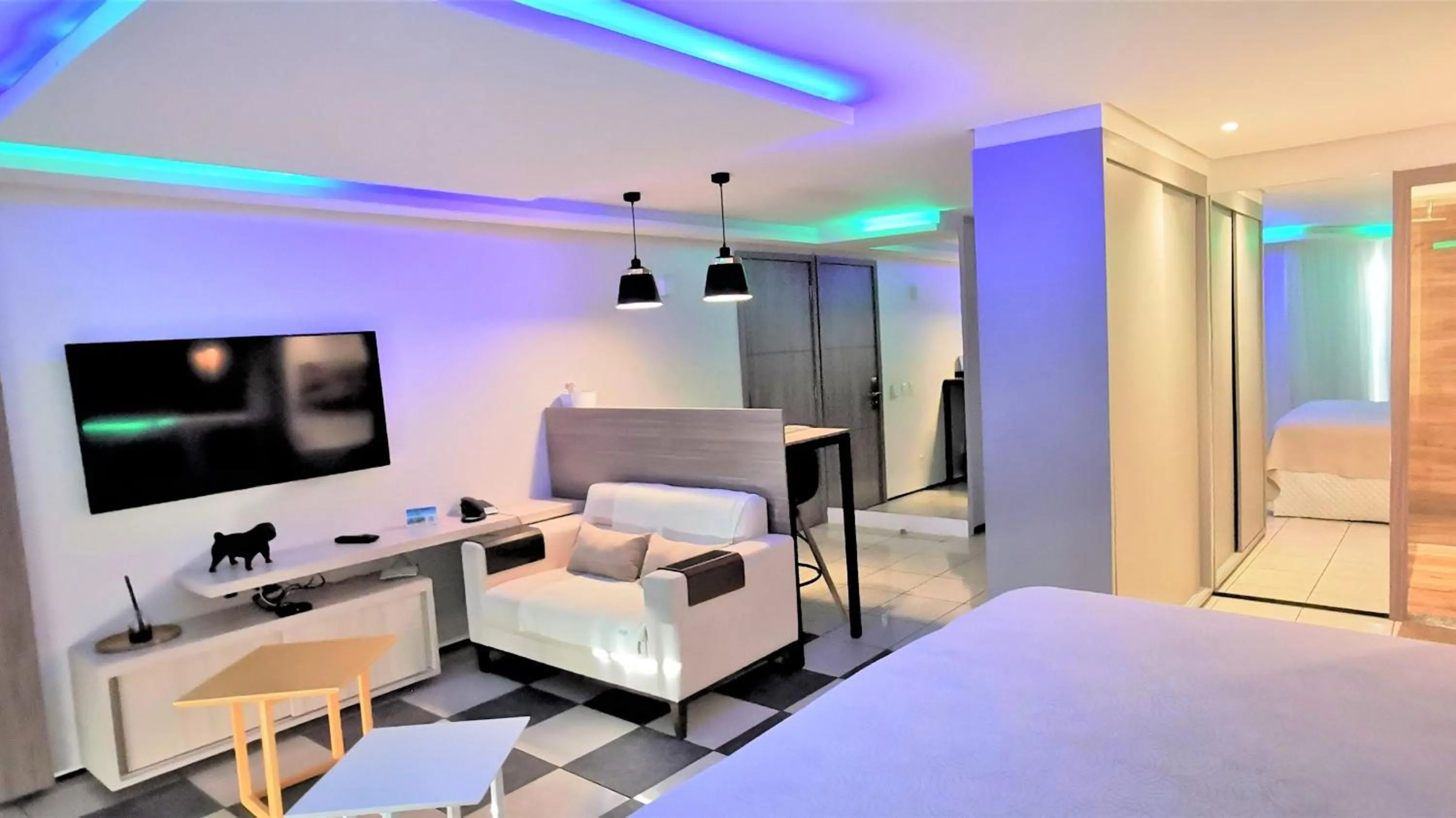 View (from property/room), Bed in Seaflats Iate Plaza Hotel