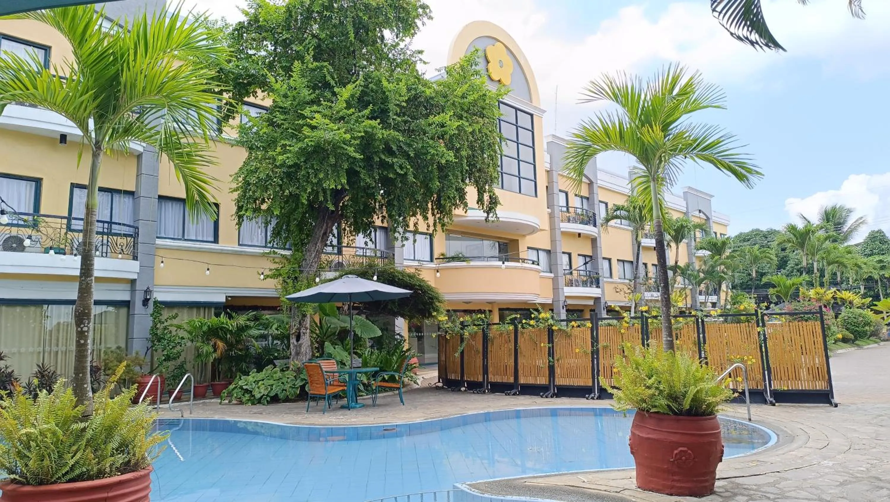 Garden in Hotel Fleuris