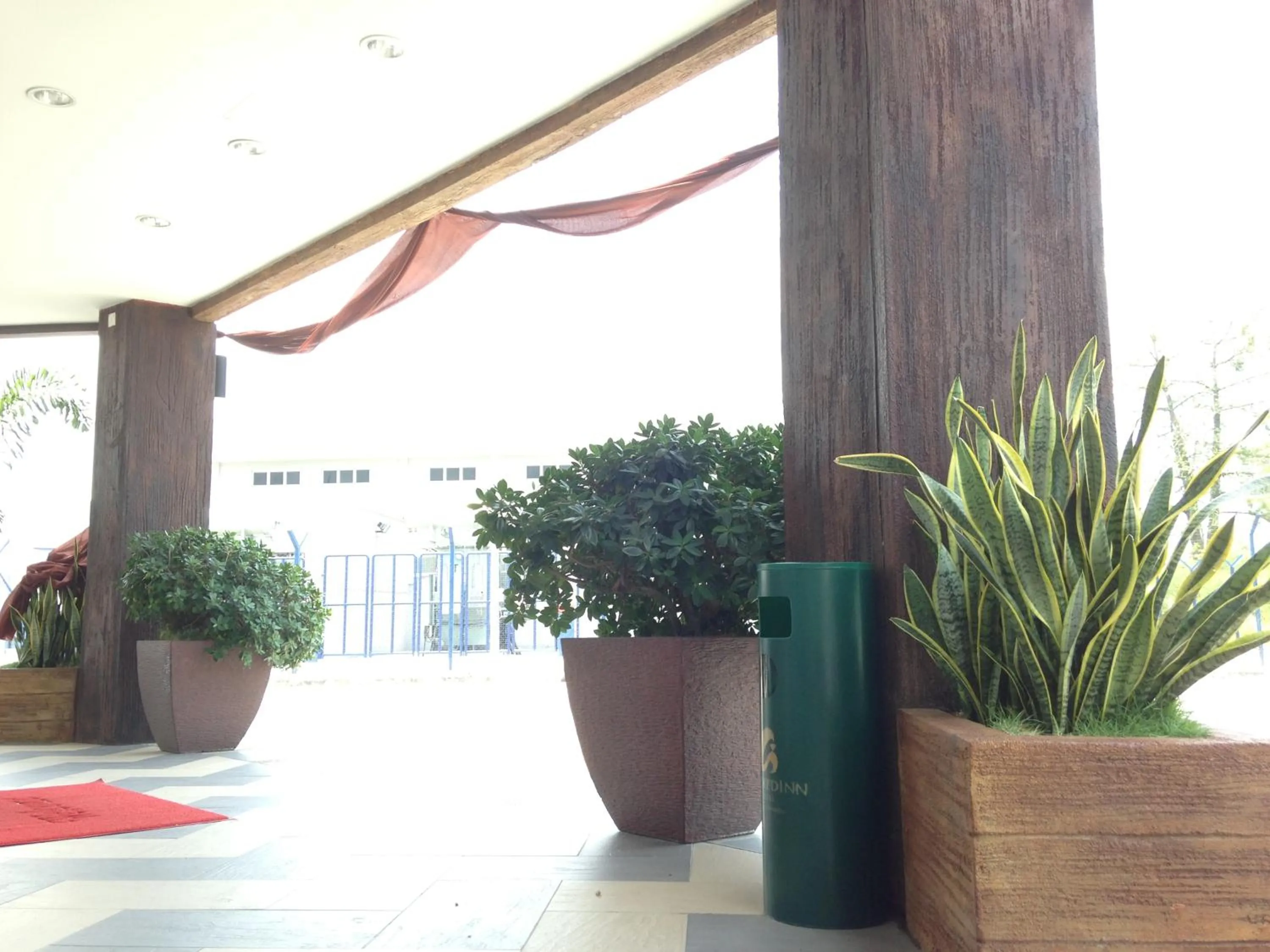 Garden view in Hotel Checkedinn