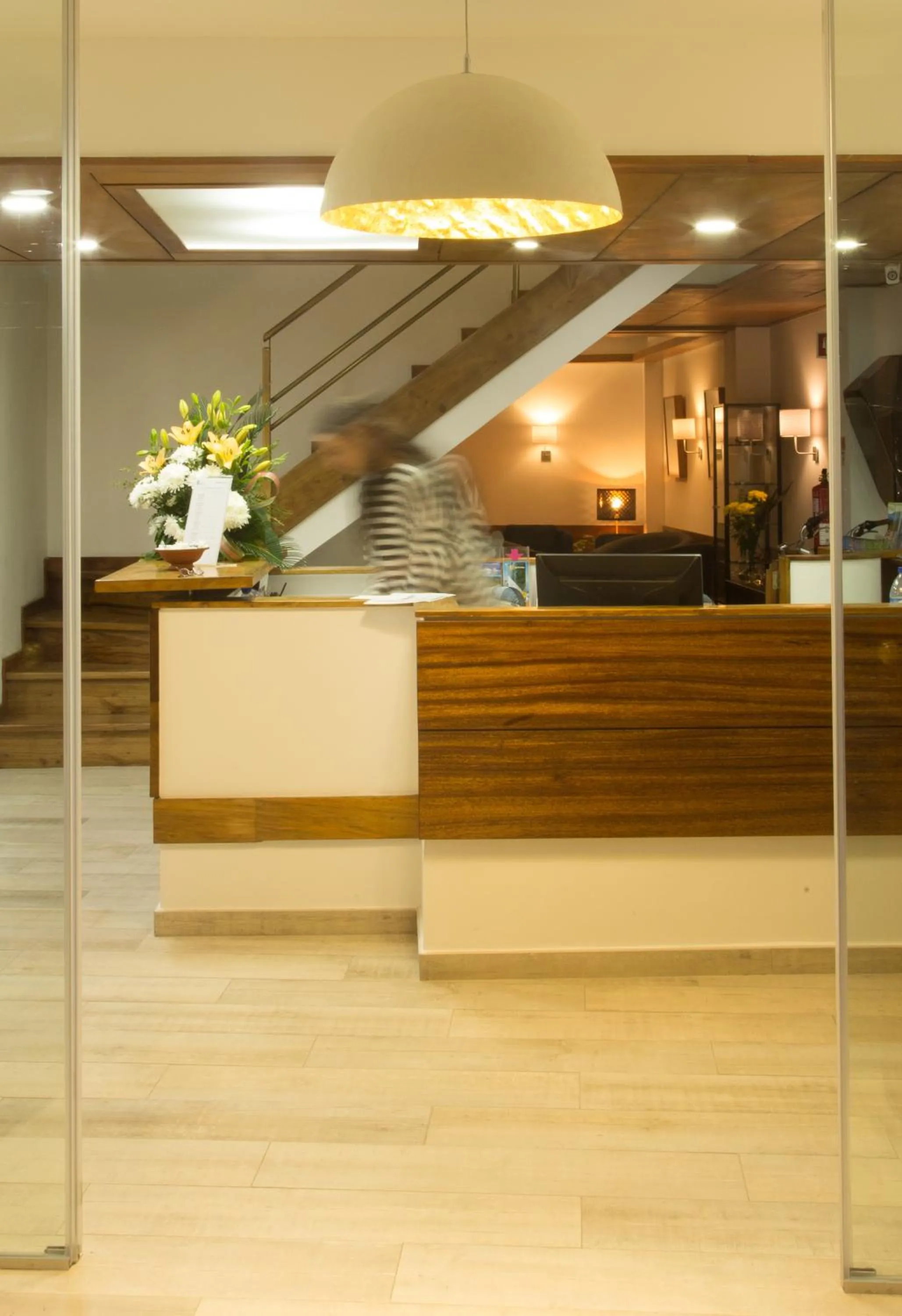 Lobby or reception in Hotel Alcides