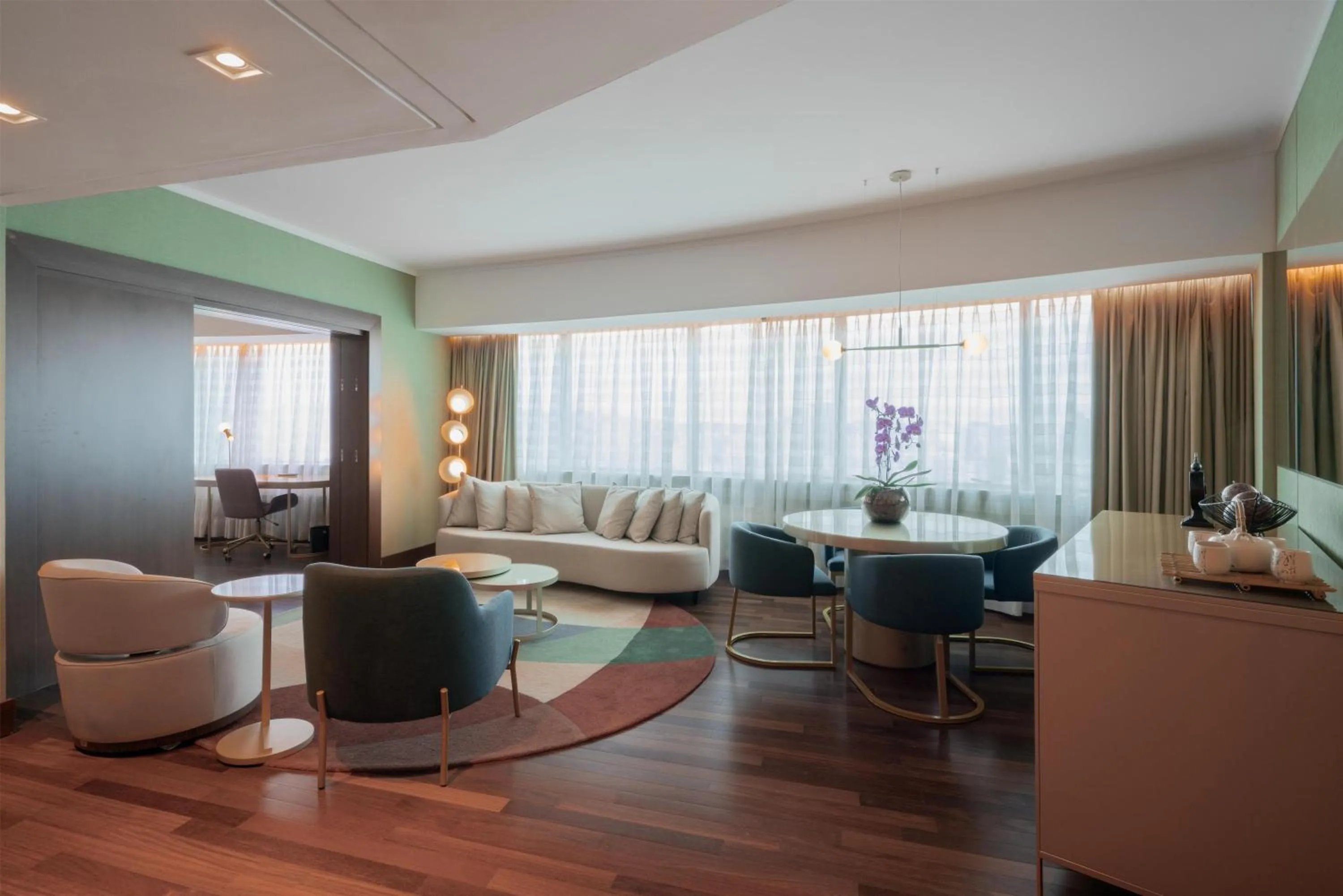 Living room in Hilton Porto Alegre, Brazil