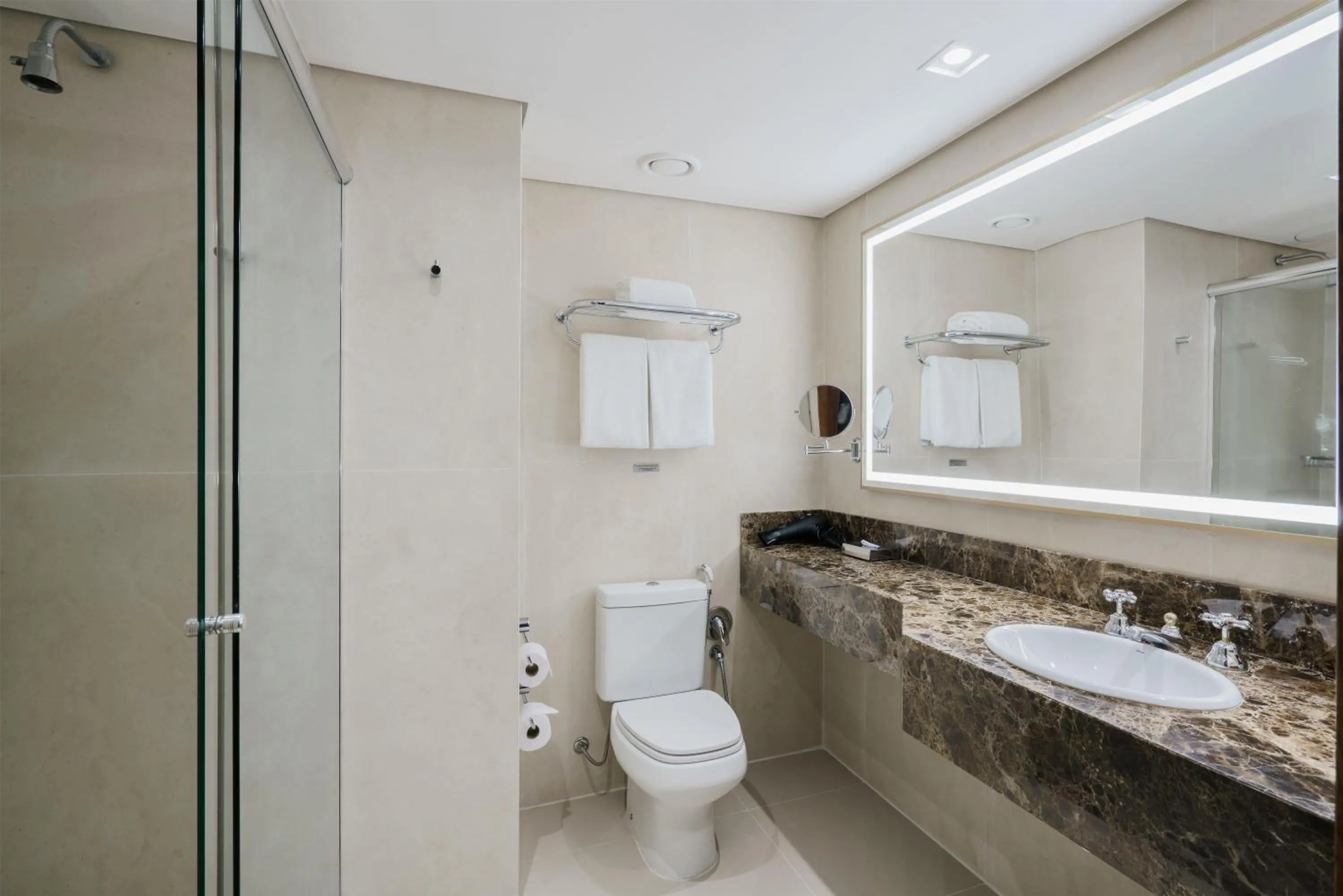 Bathroom in Hilton Porto Alegre, Brazil