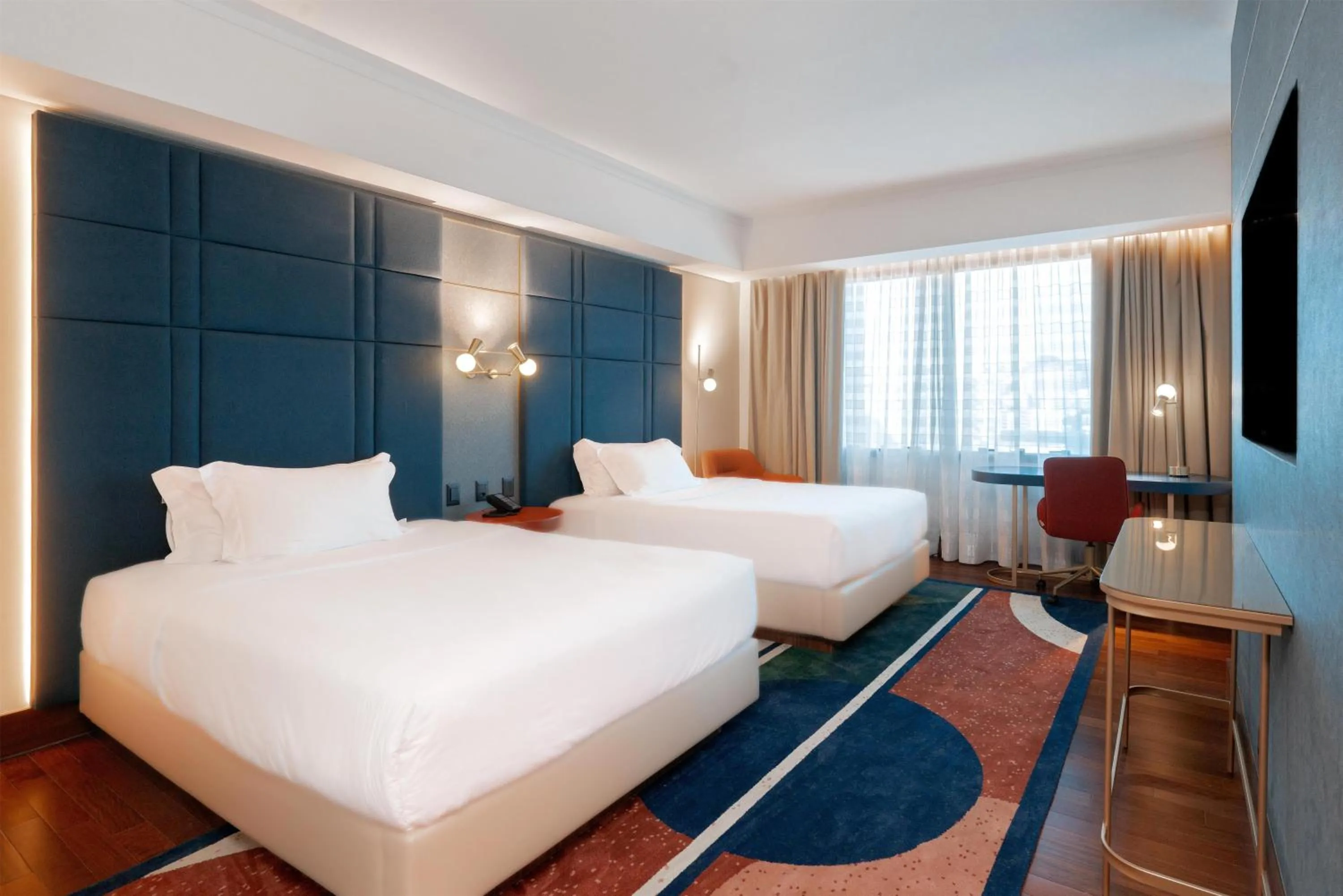 Bed in Hilton Porto Alegre, Brazil