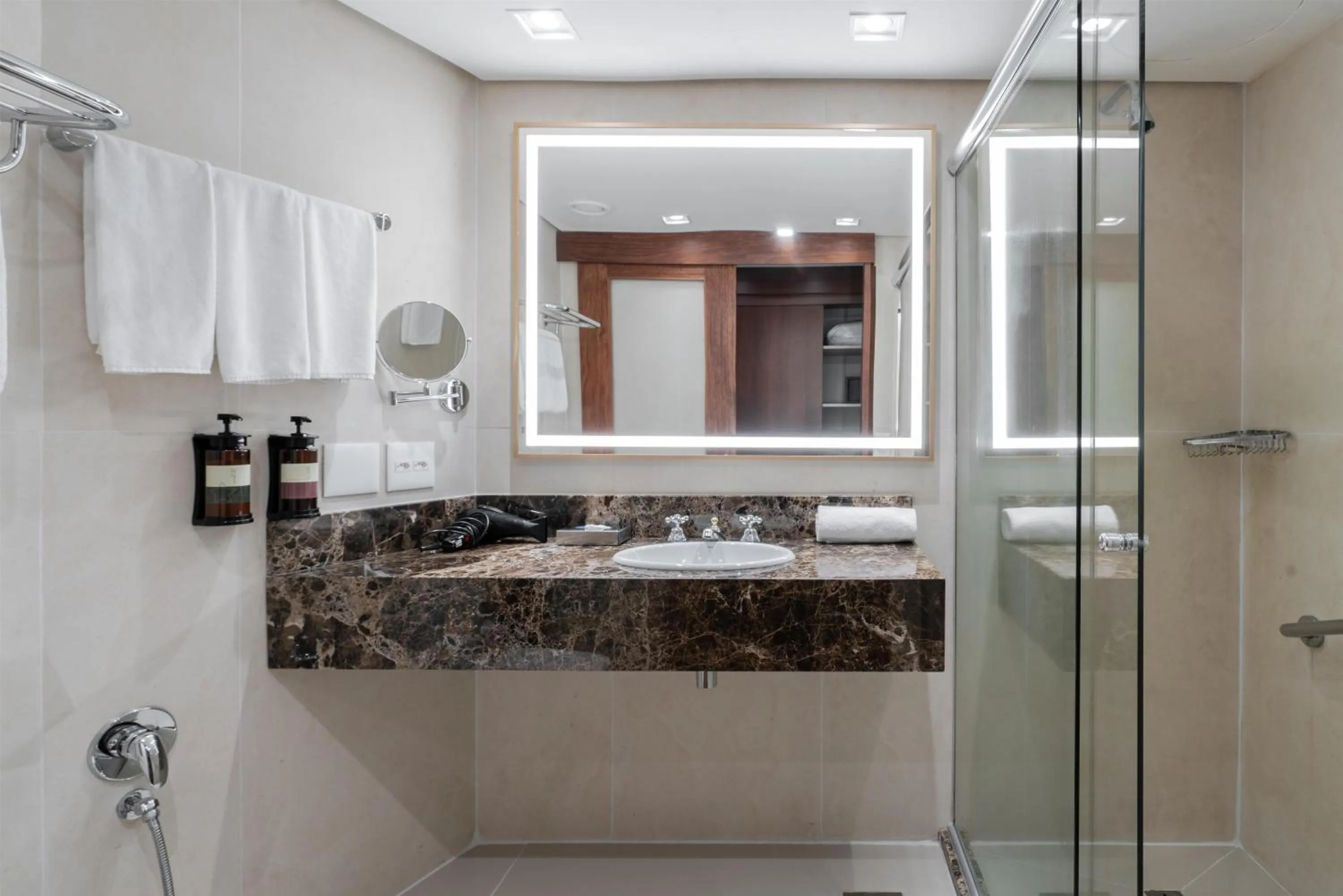 Bathroom in Hilton Porto Alegre, Brazil