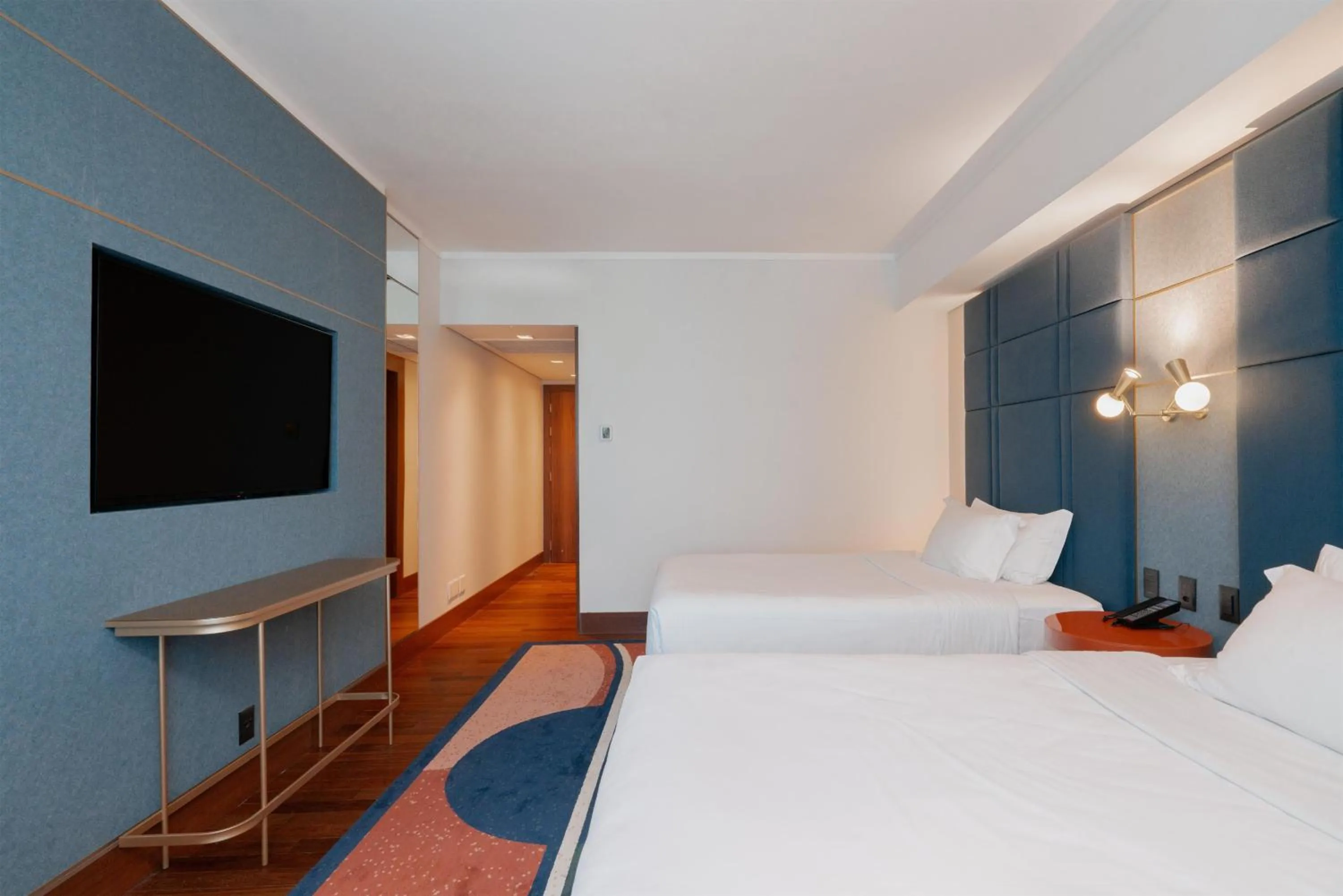 Bed in Hilton Porto Alegre, Brazil