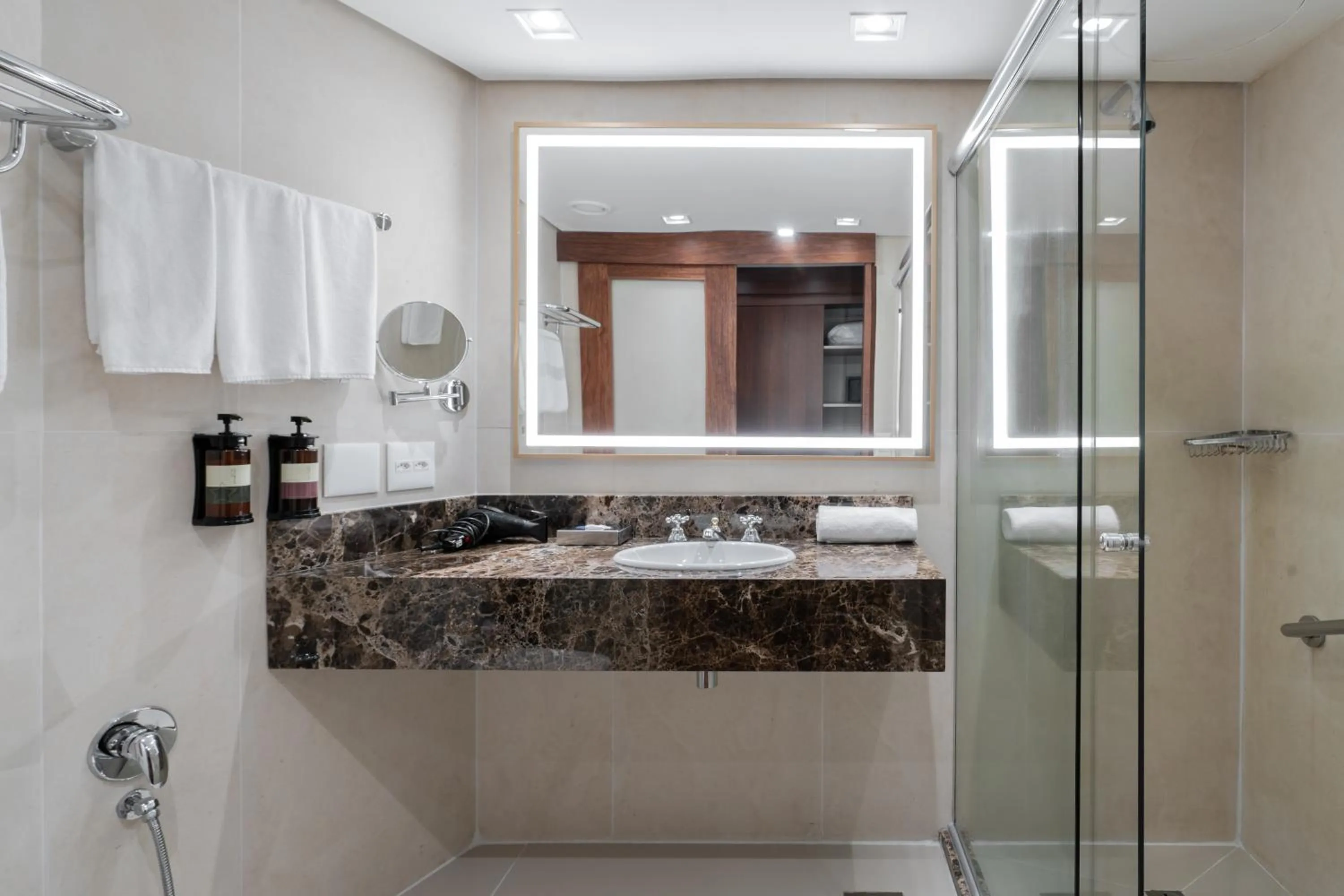 Bathroom in Hilton Porto Alegre, Brazil