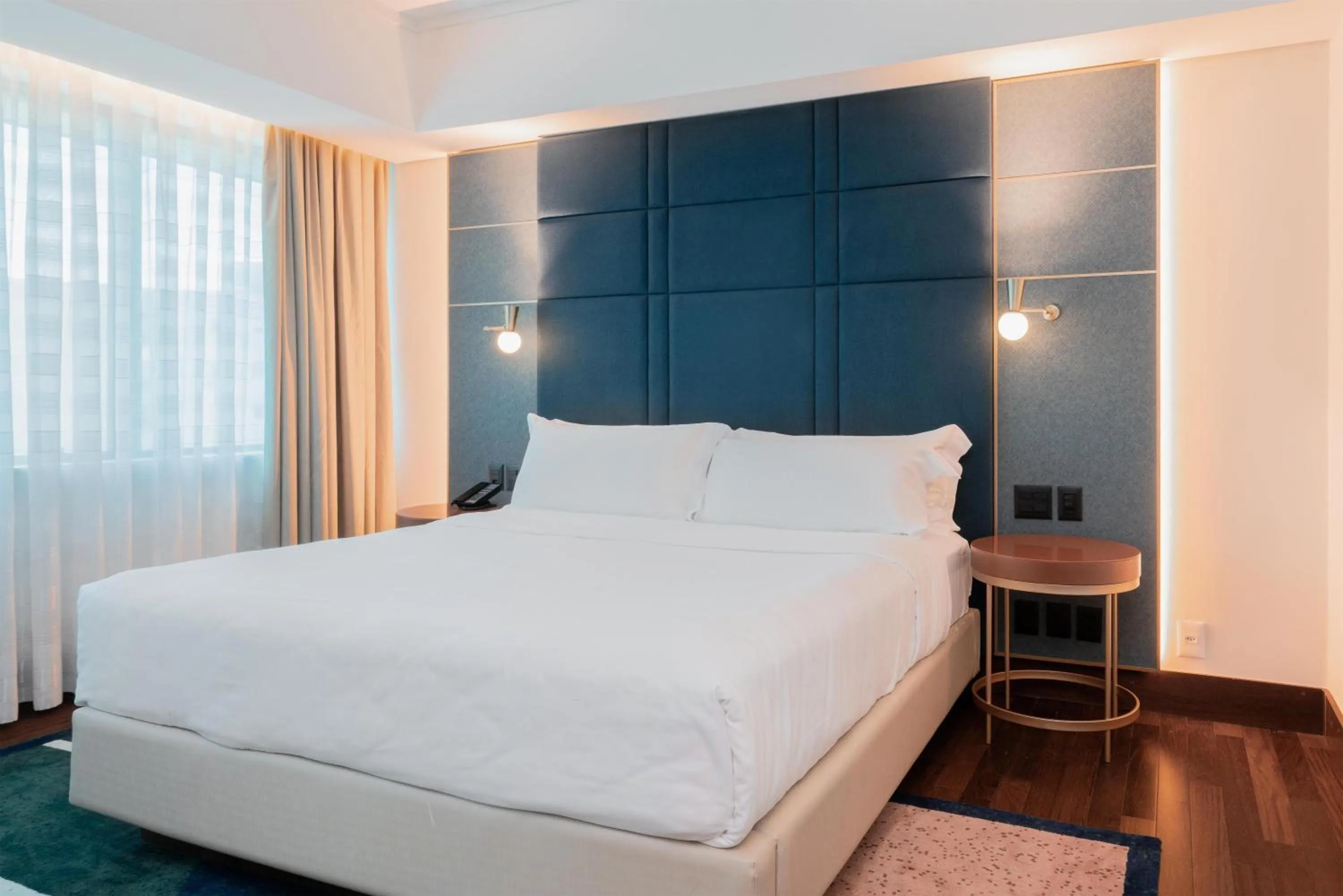 Bed in Hilton Porto Alegre, Brazil