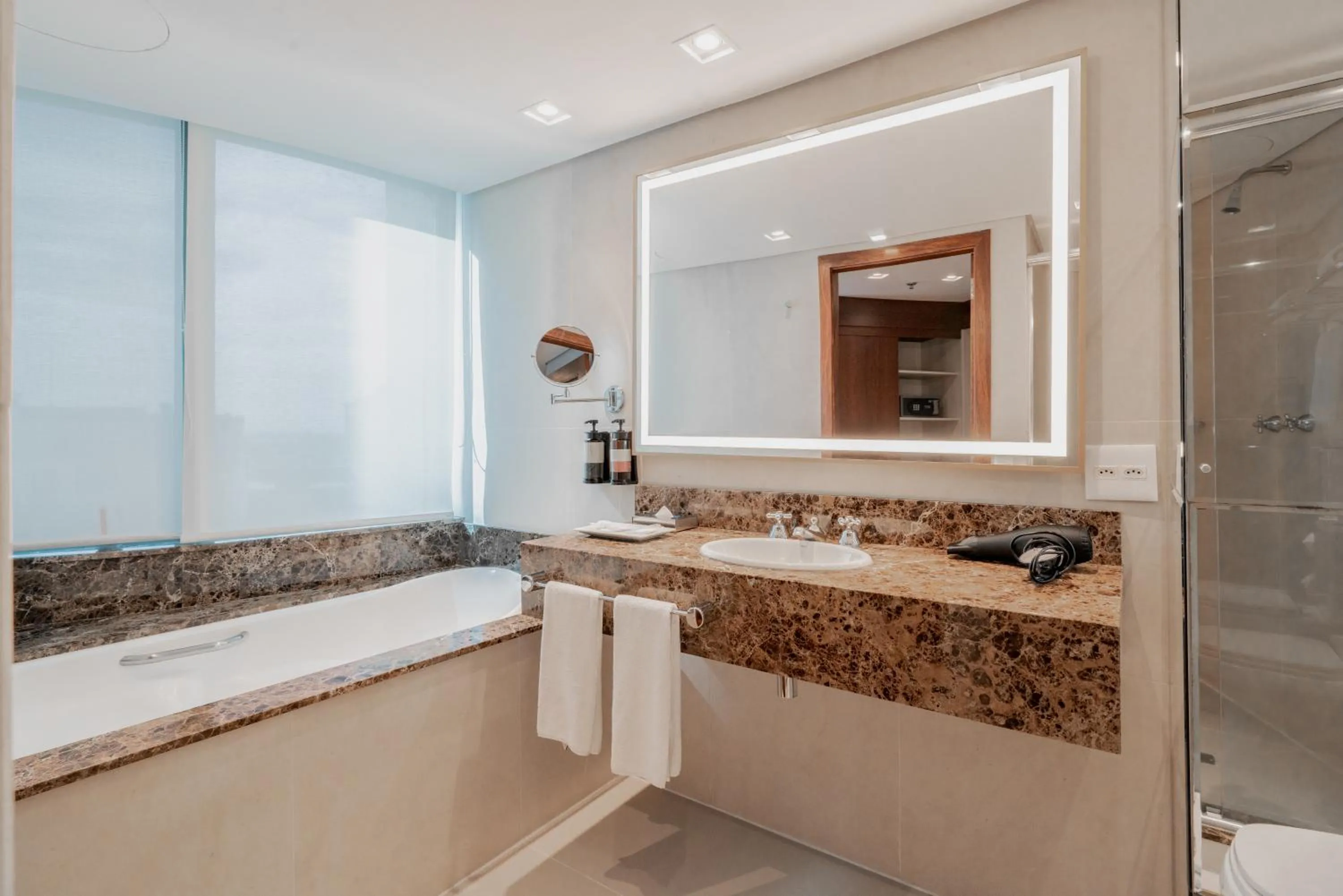 Bathroom in Hilton Porto Alegre, Brazil