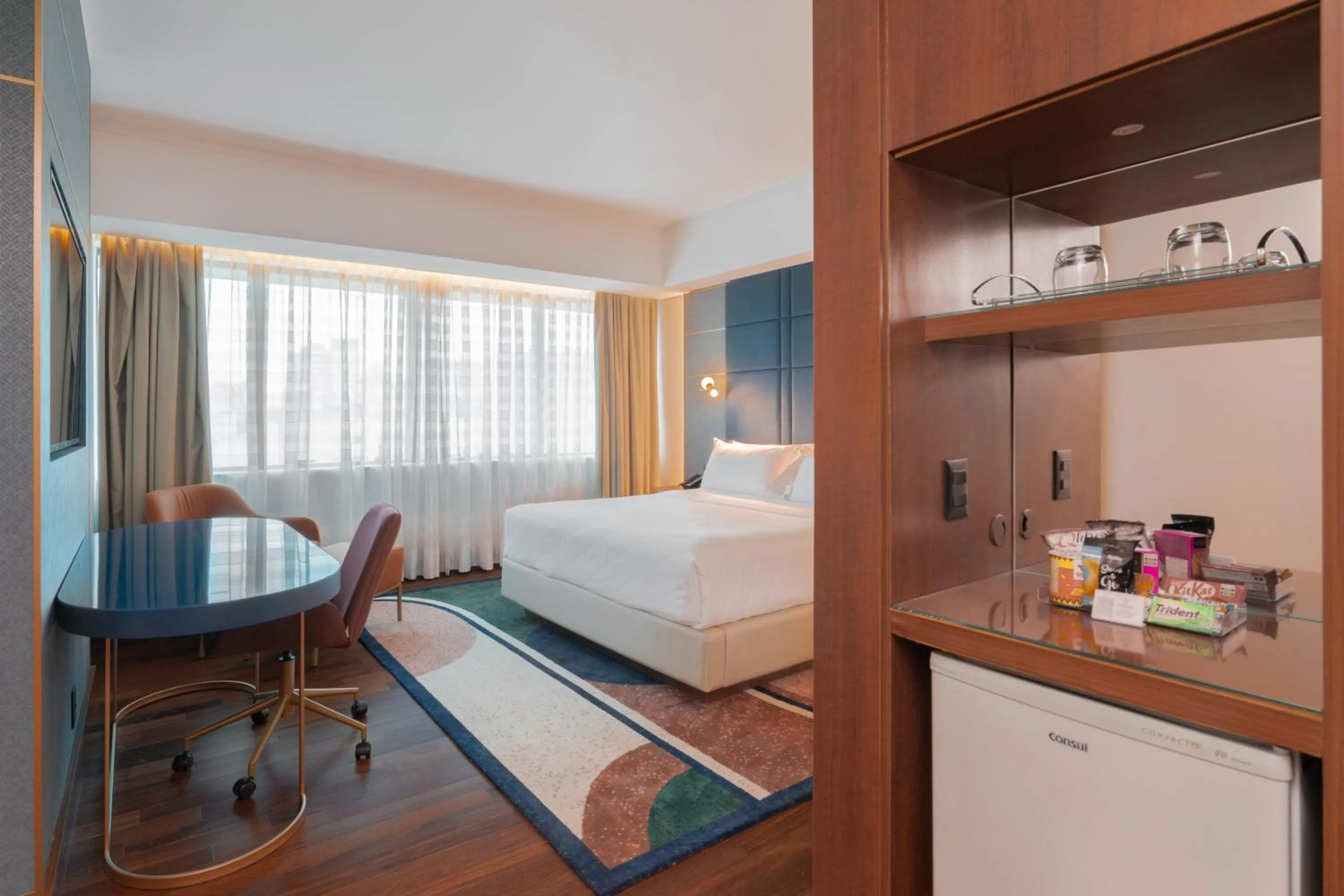 Bedroom, Bed in Hilton Porto Alegre, Brazil