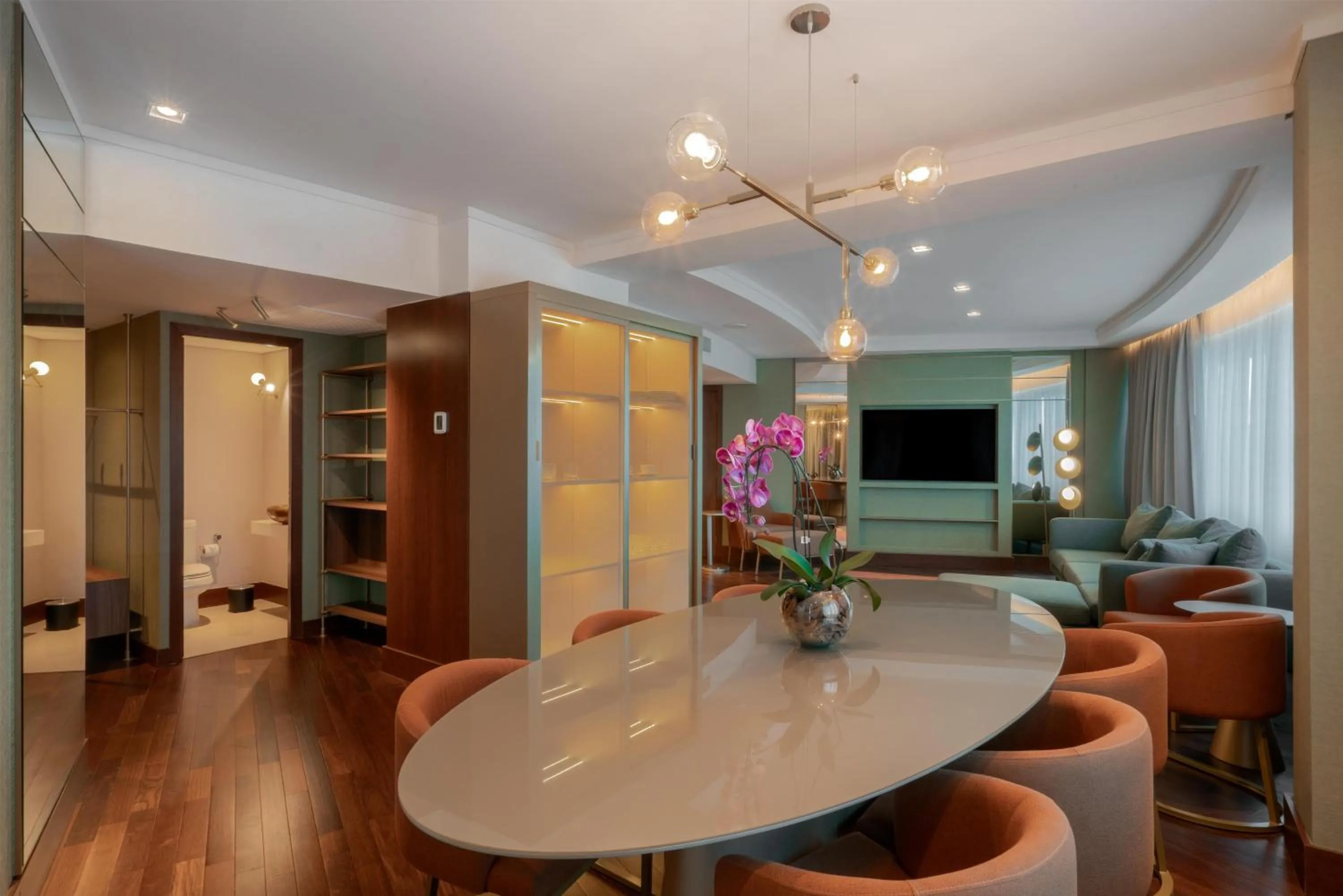 Living room in Hilton Porto Alegre, Brazil