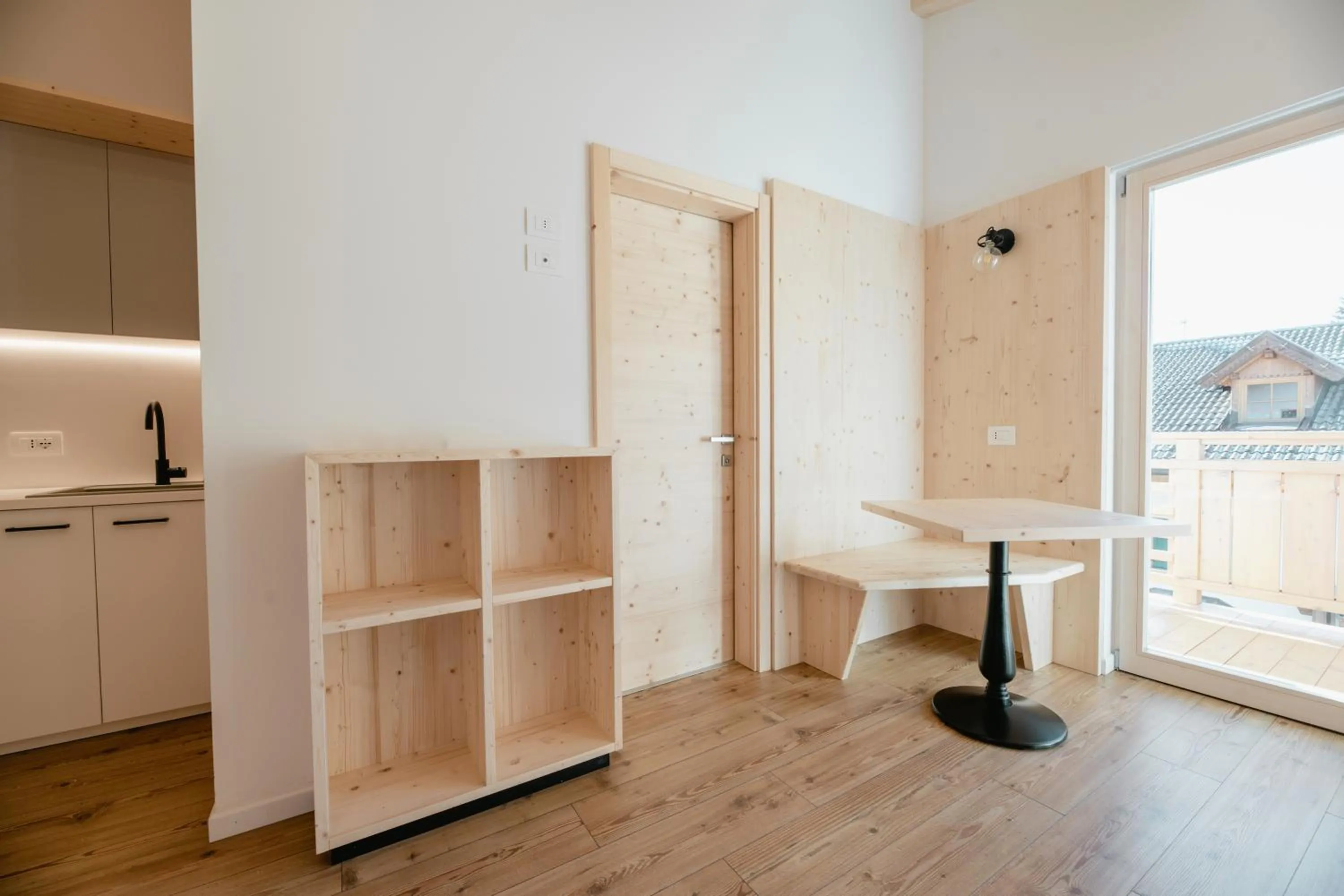 Kitchen or kitchenette in Garnì Aurora Bed and Breakfast