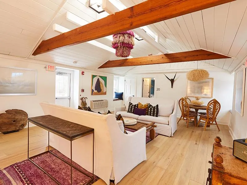 Living room in Shelter Harbor Inn