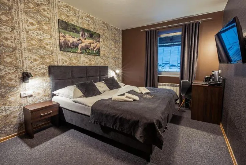 Bed in Srebrny Bucznik Wellness & Restaurant