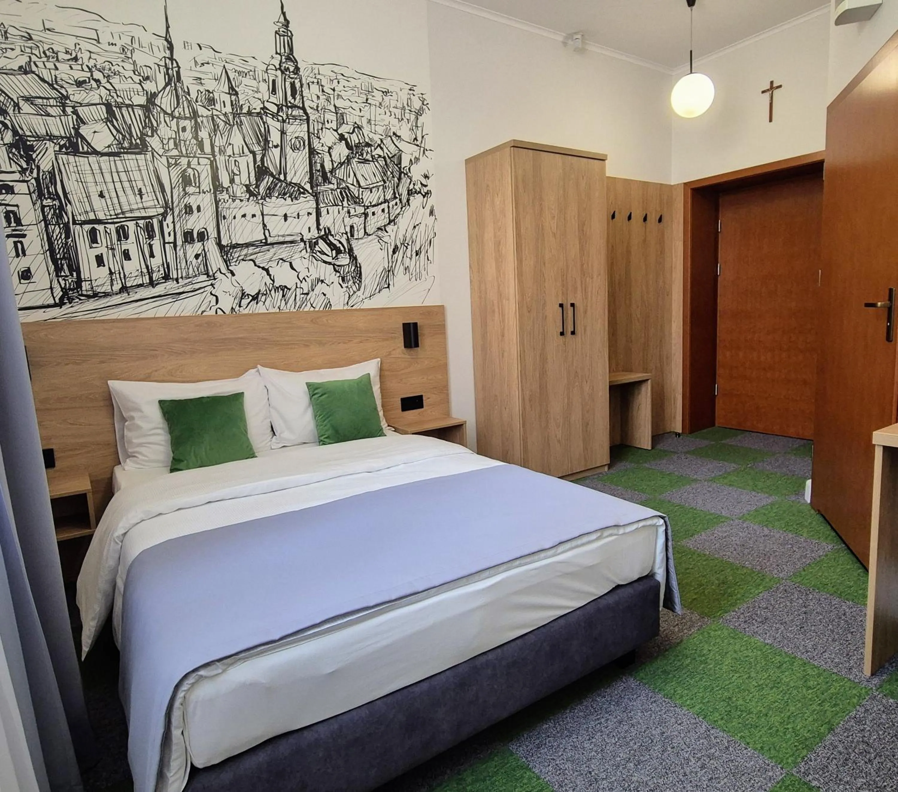 Bed in Domus Mater Hotel