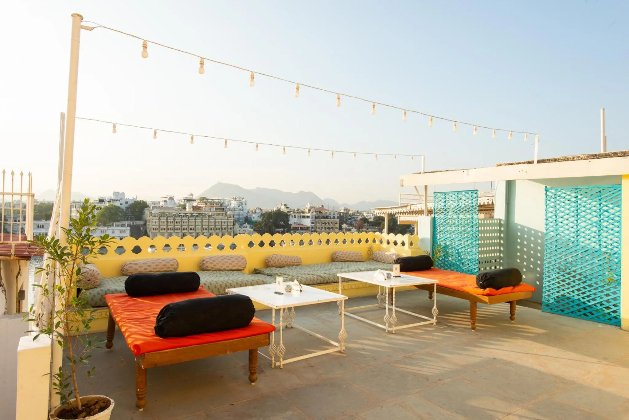 Patio in Hostel Mantra