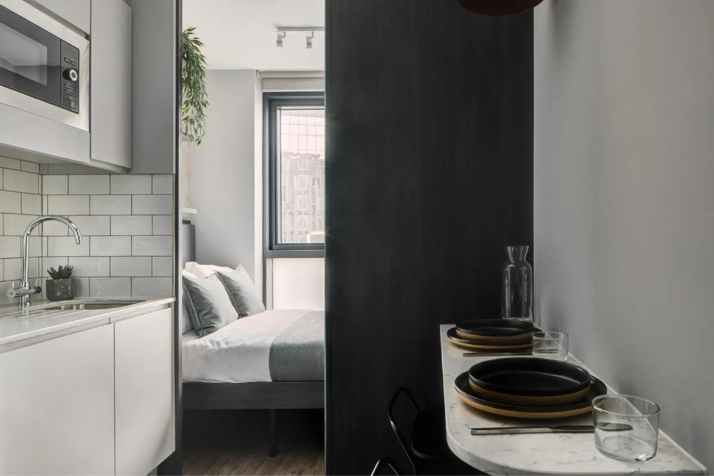 Bed in ARK Canary Wharf