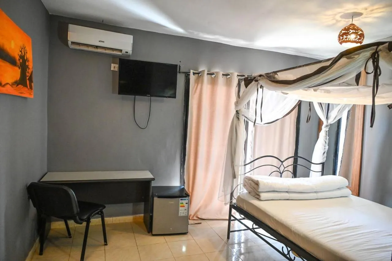 Bed in Hotel le Trarza