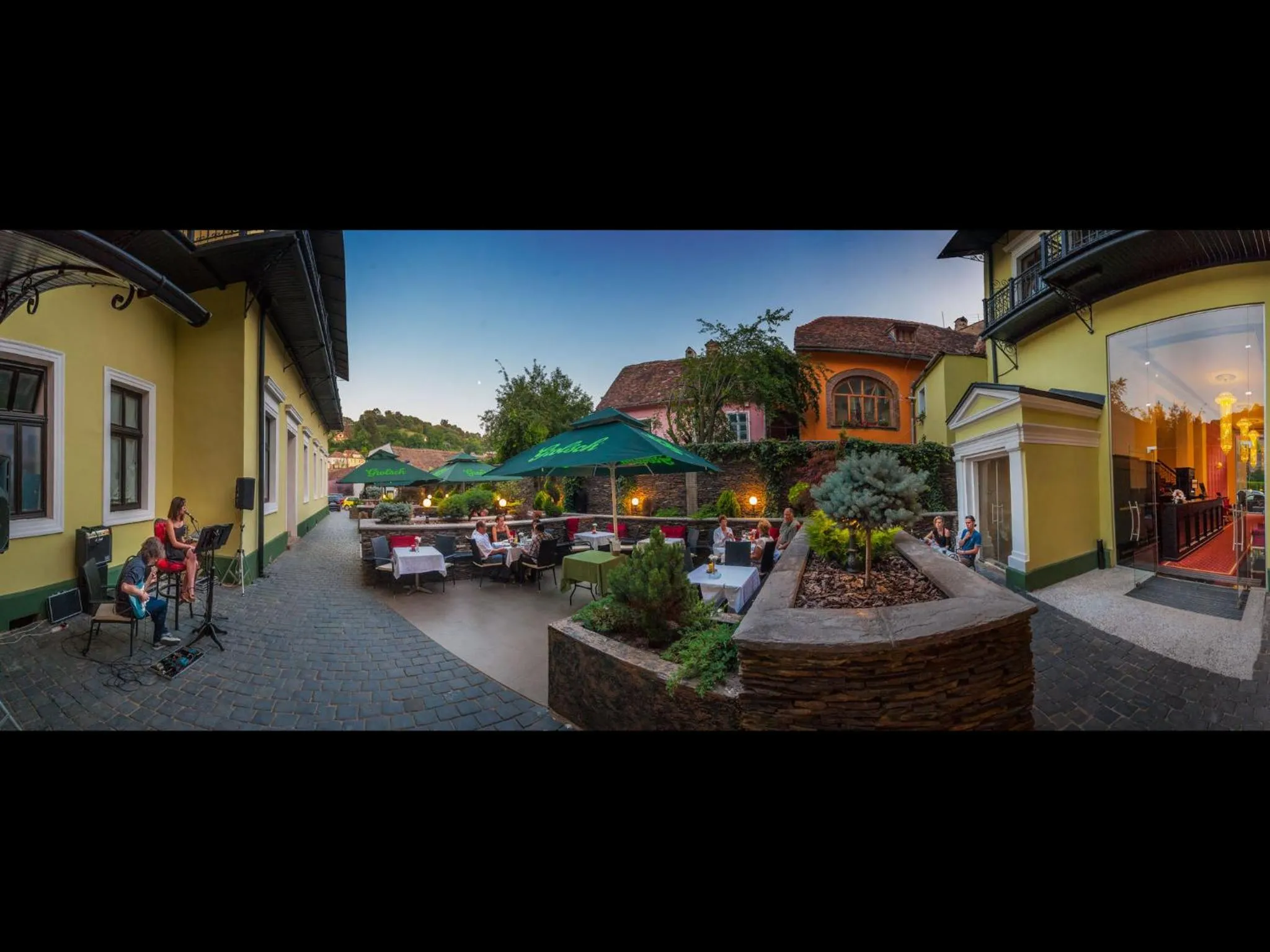 Balcony/Terrace in Hotel Central Park Sighisoara