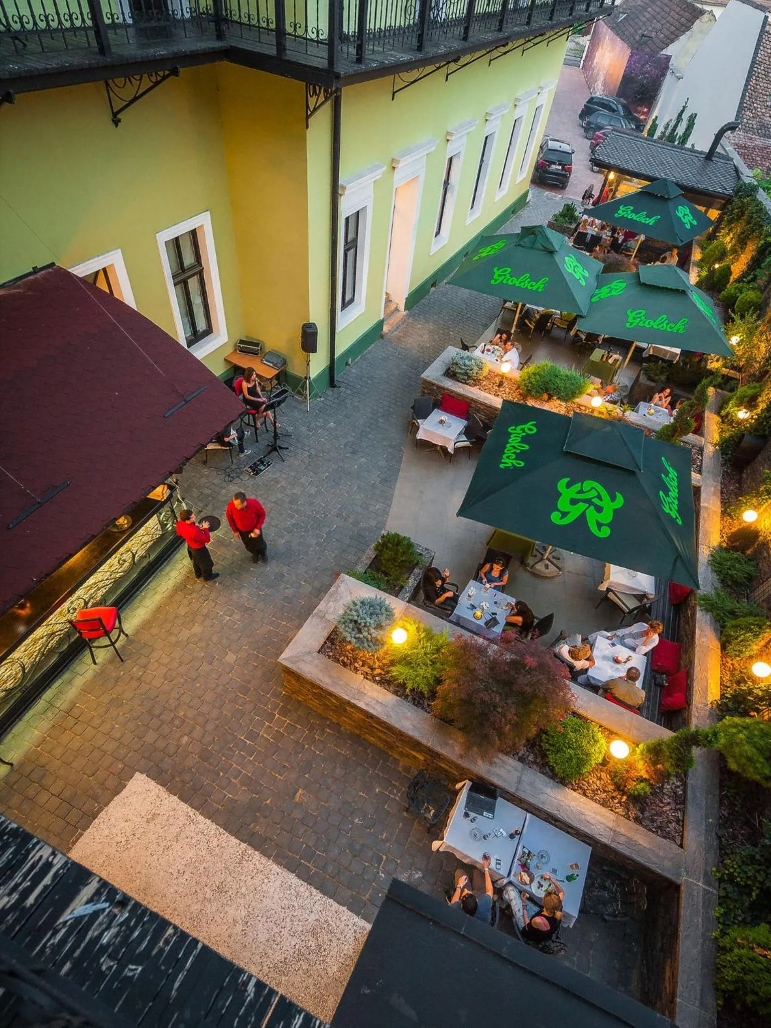 Balcony/Terrace in Hotel Central Park Sighisoara
