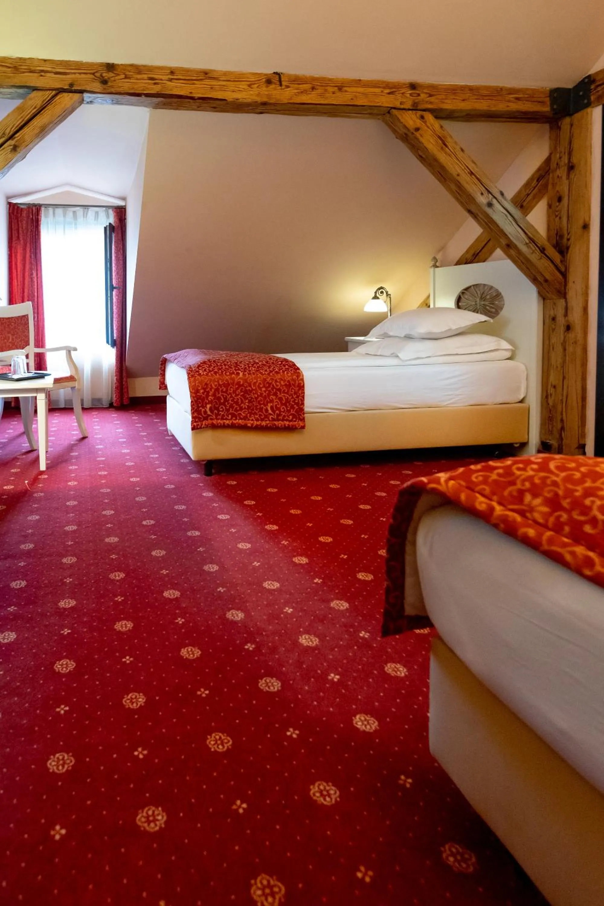 Bedroom, Bed in Hotel Central Park Sighisoara