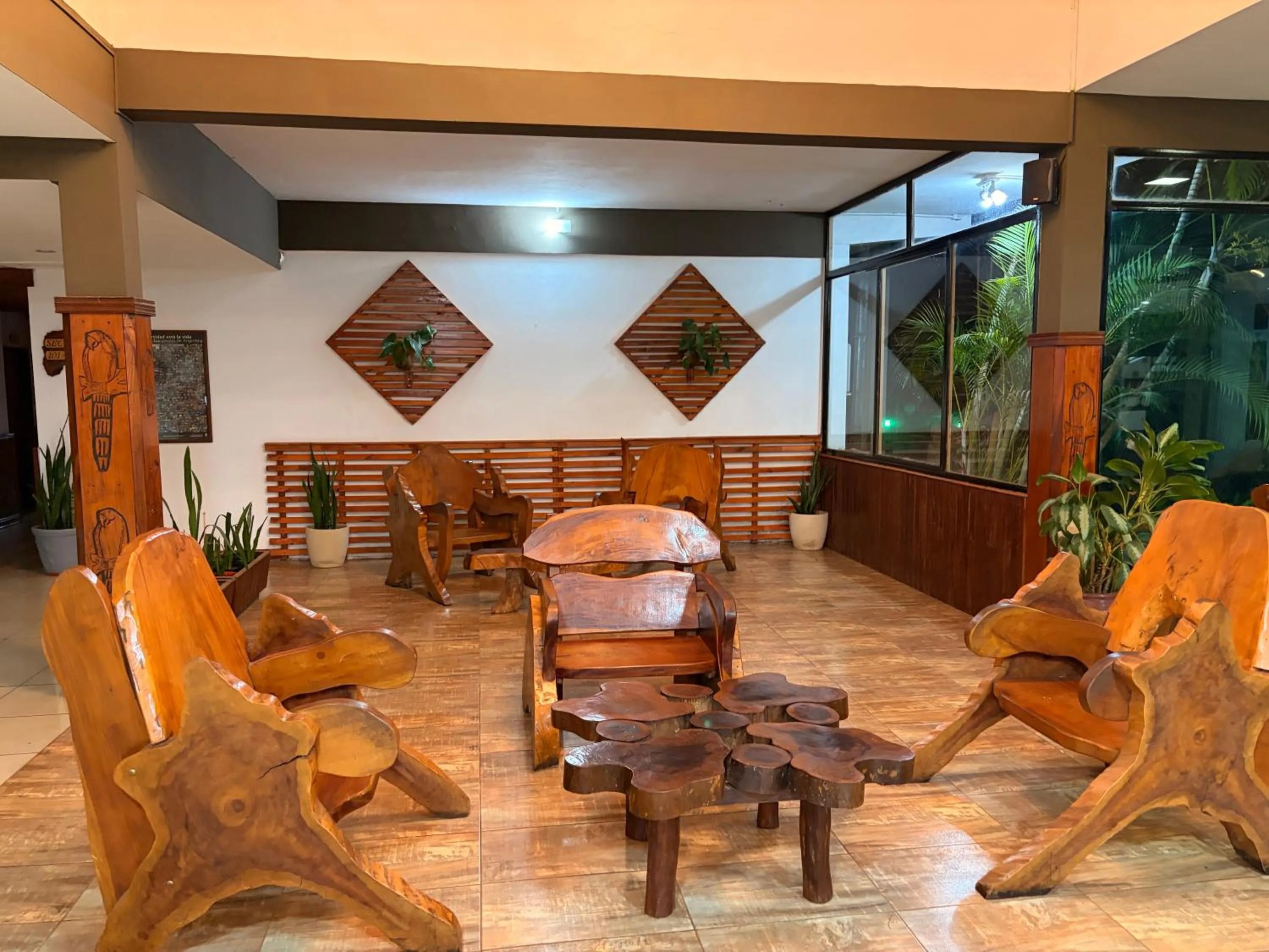 Seating area in Hotel Carmen