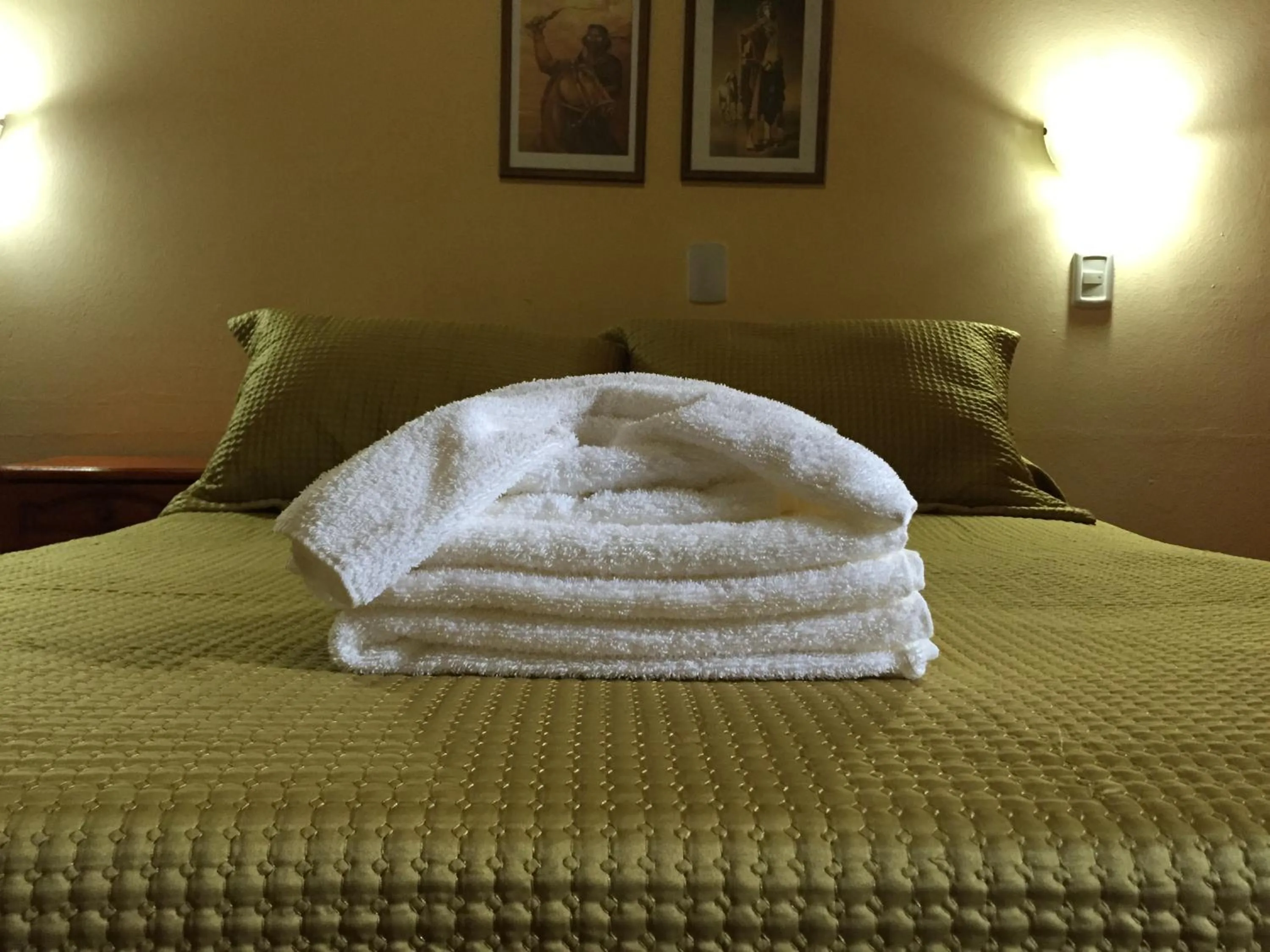 Bed in Hotel Carmen