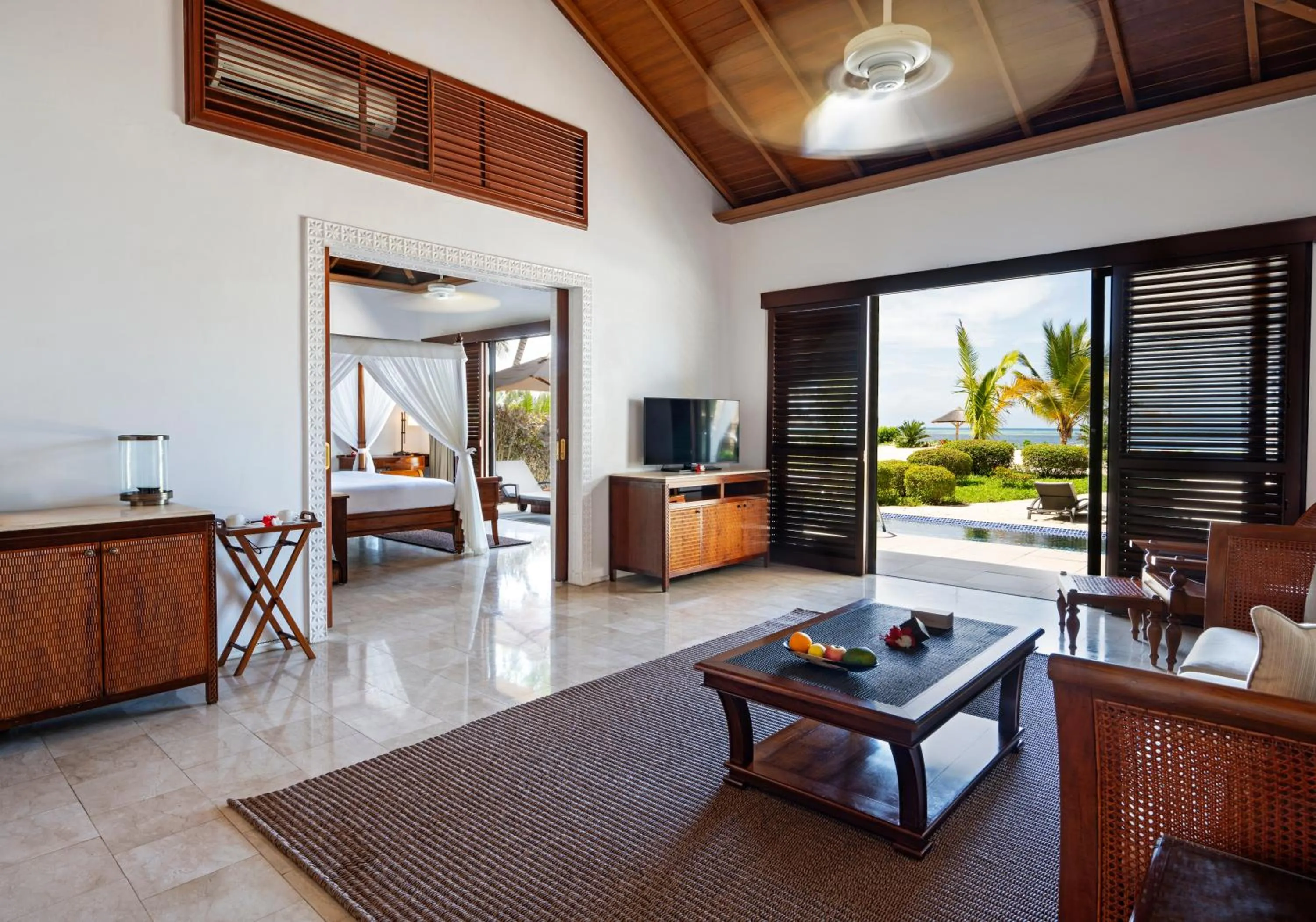 Seating area in The Residence Zanzibar