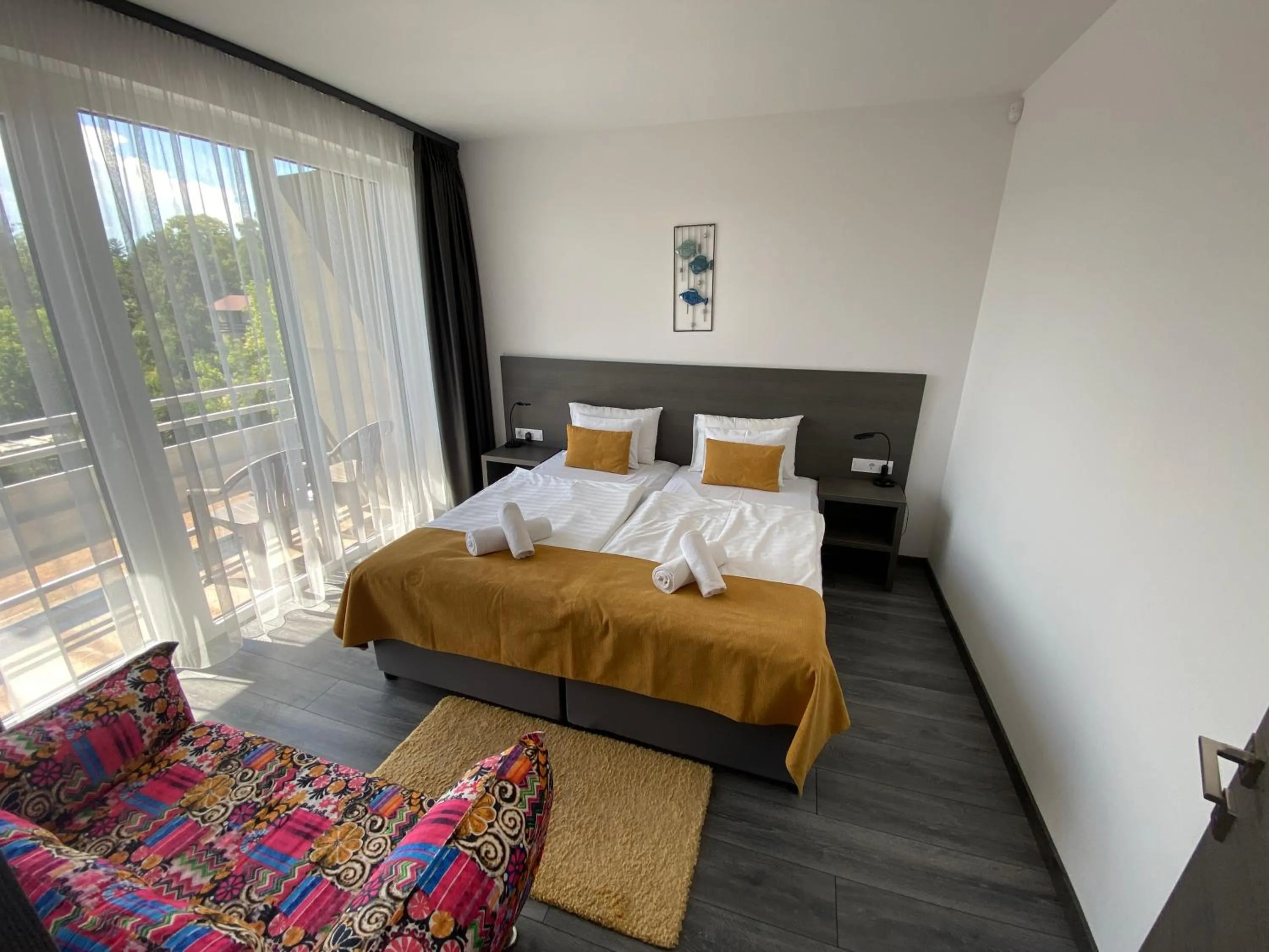 Bed in HOTEL CSOPAK Resort & Lake