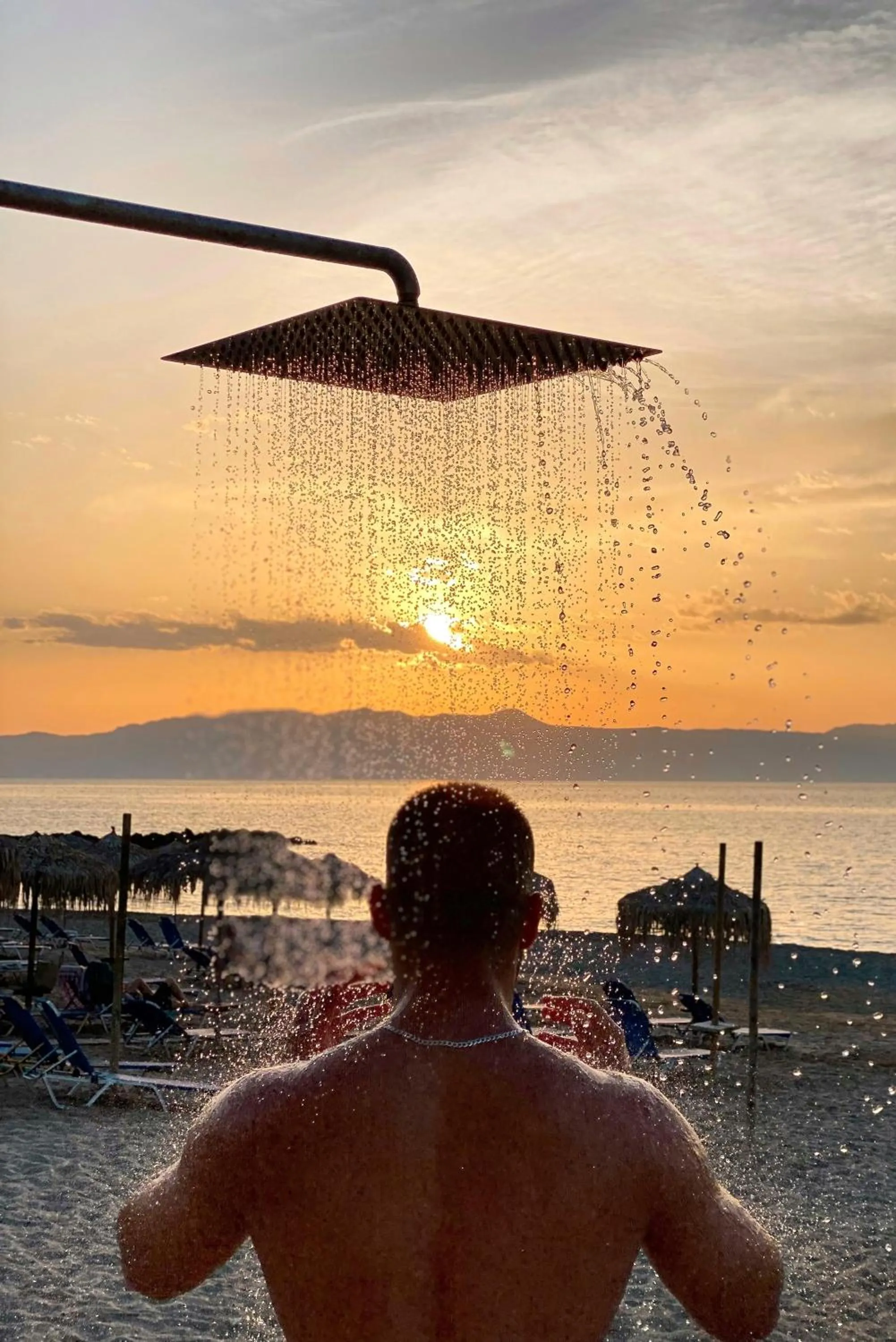 Sunset in Vergina Beach Hotel