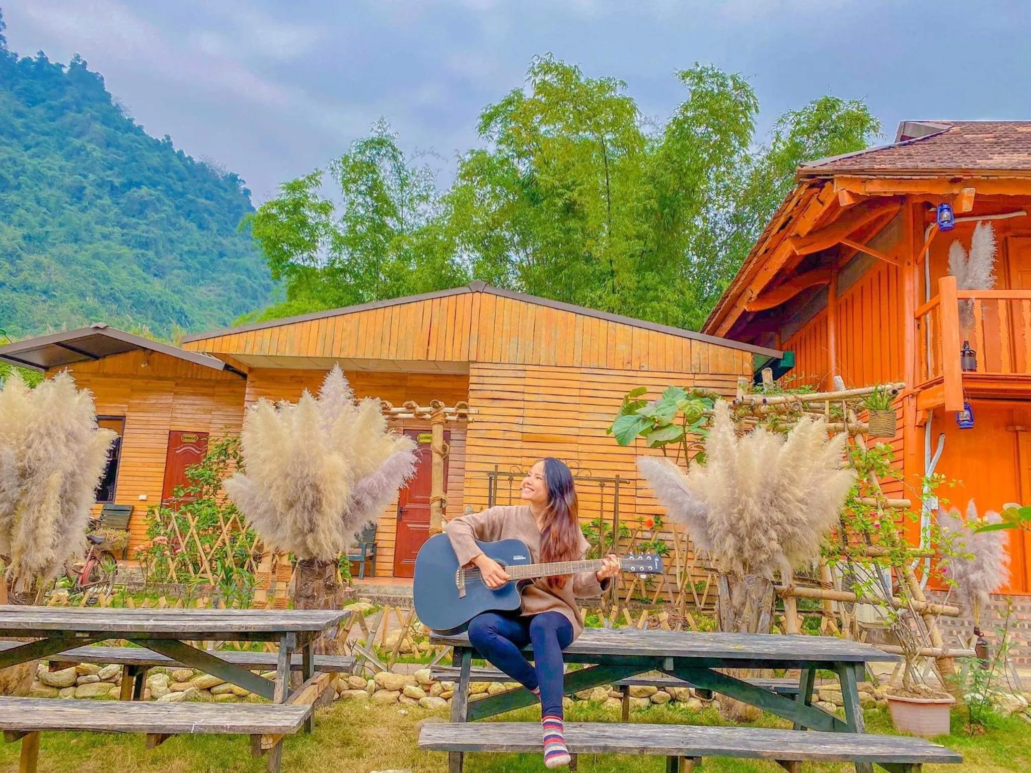Patio in Golden Jungle House