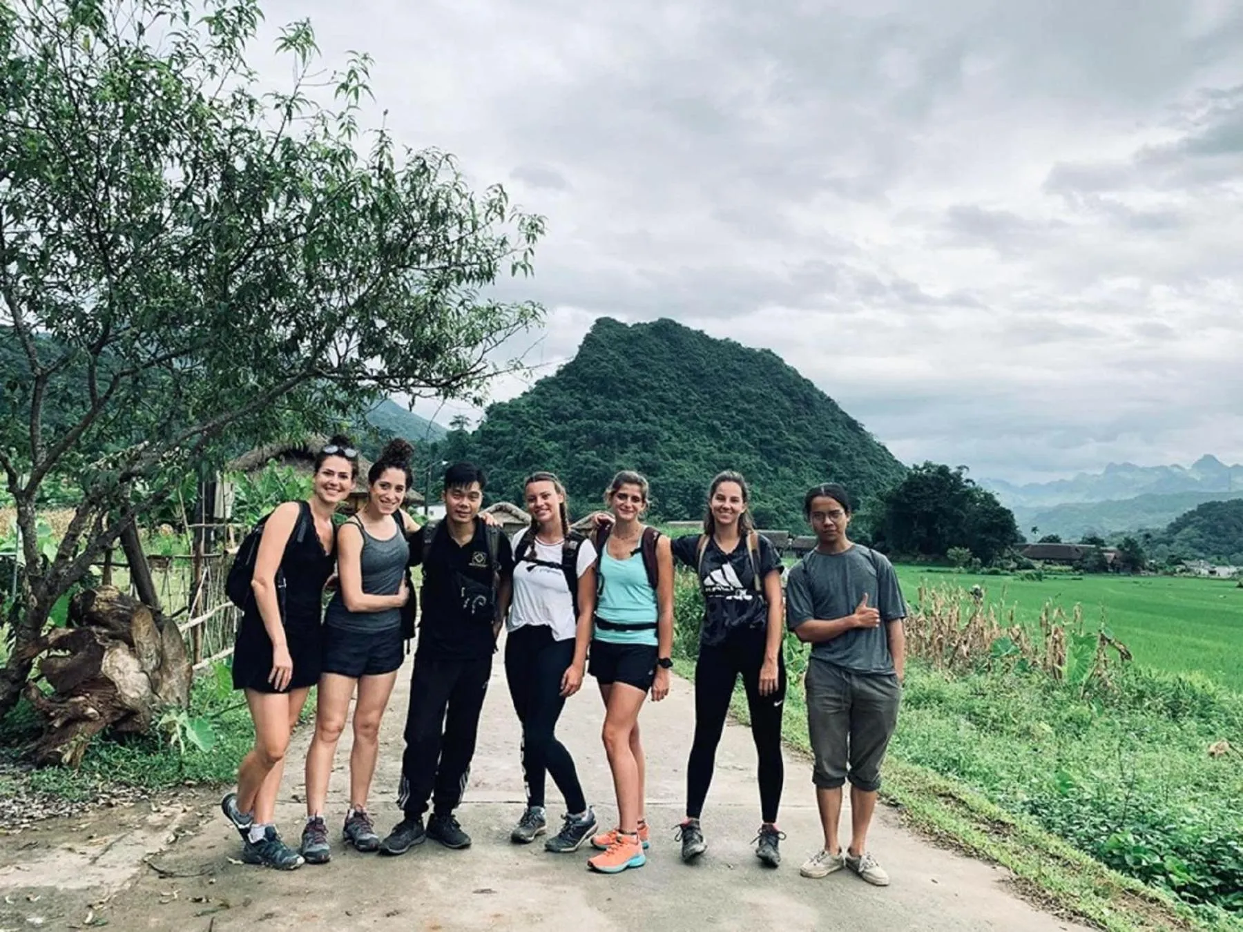 People in Golden Jungle House