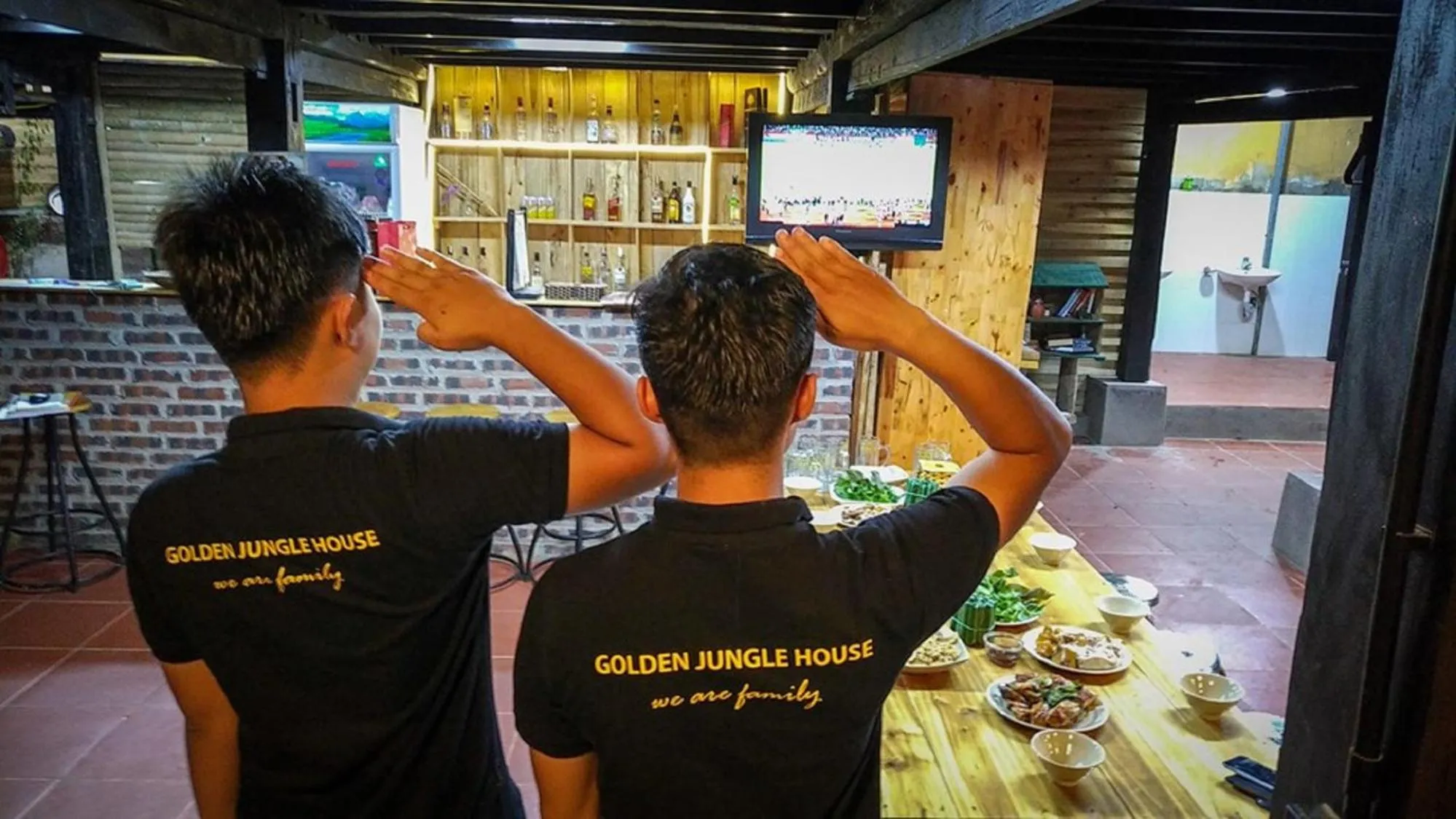 Staff in Golden Jungle House