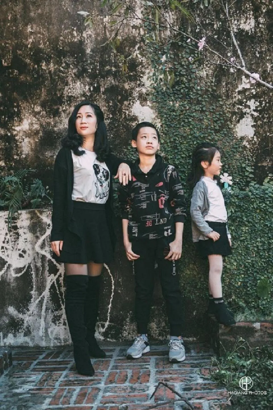 People in Golden Jungle House