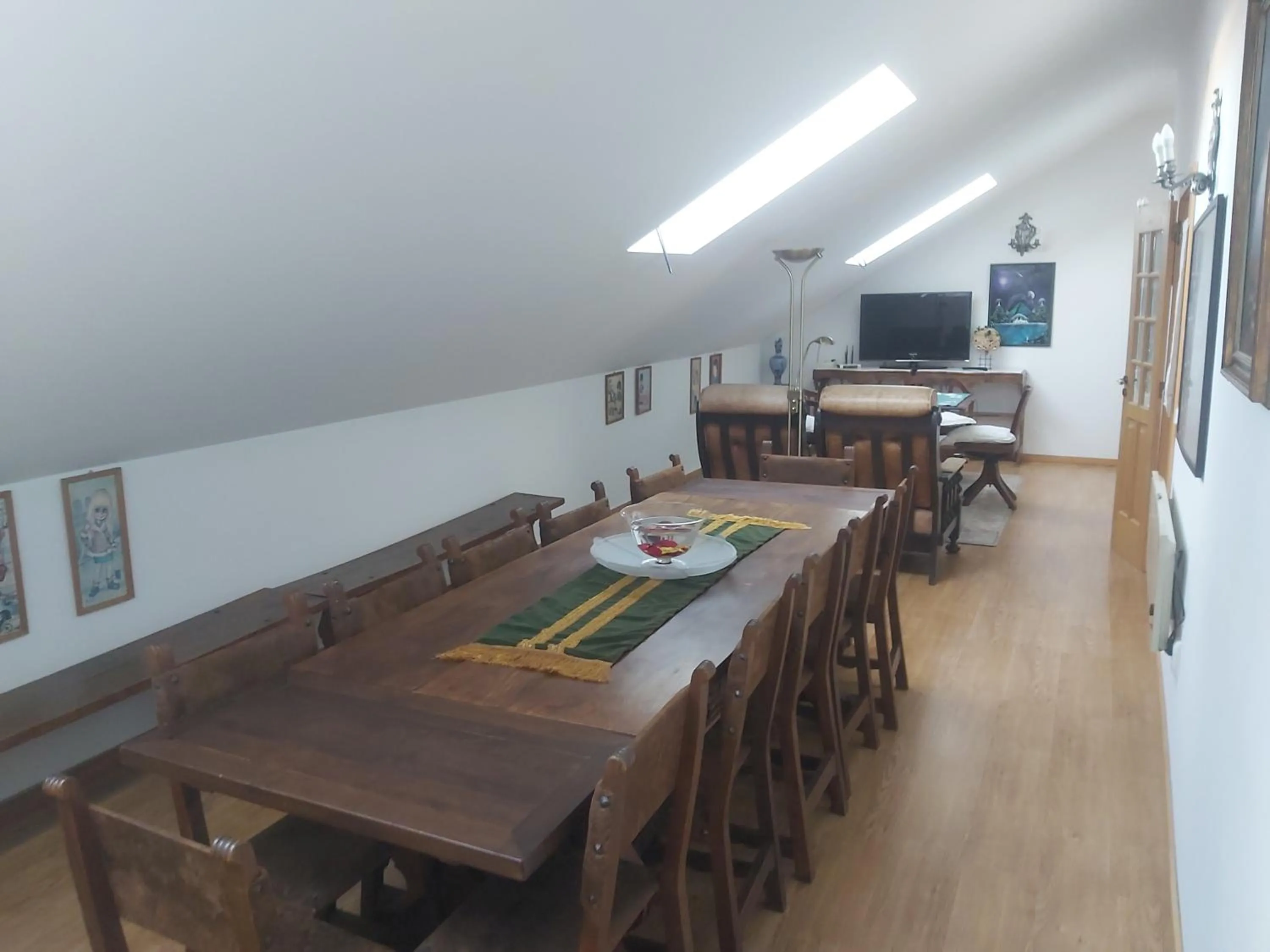 Communal lounge/ TV room in Solar Quinta de São Carlos