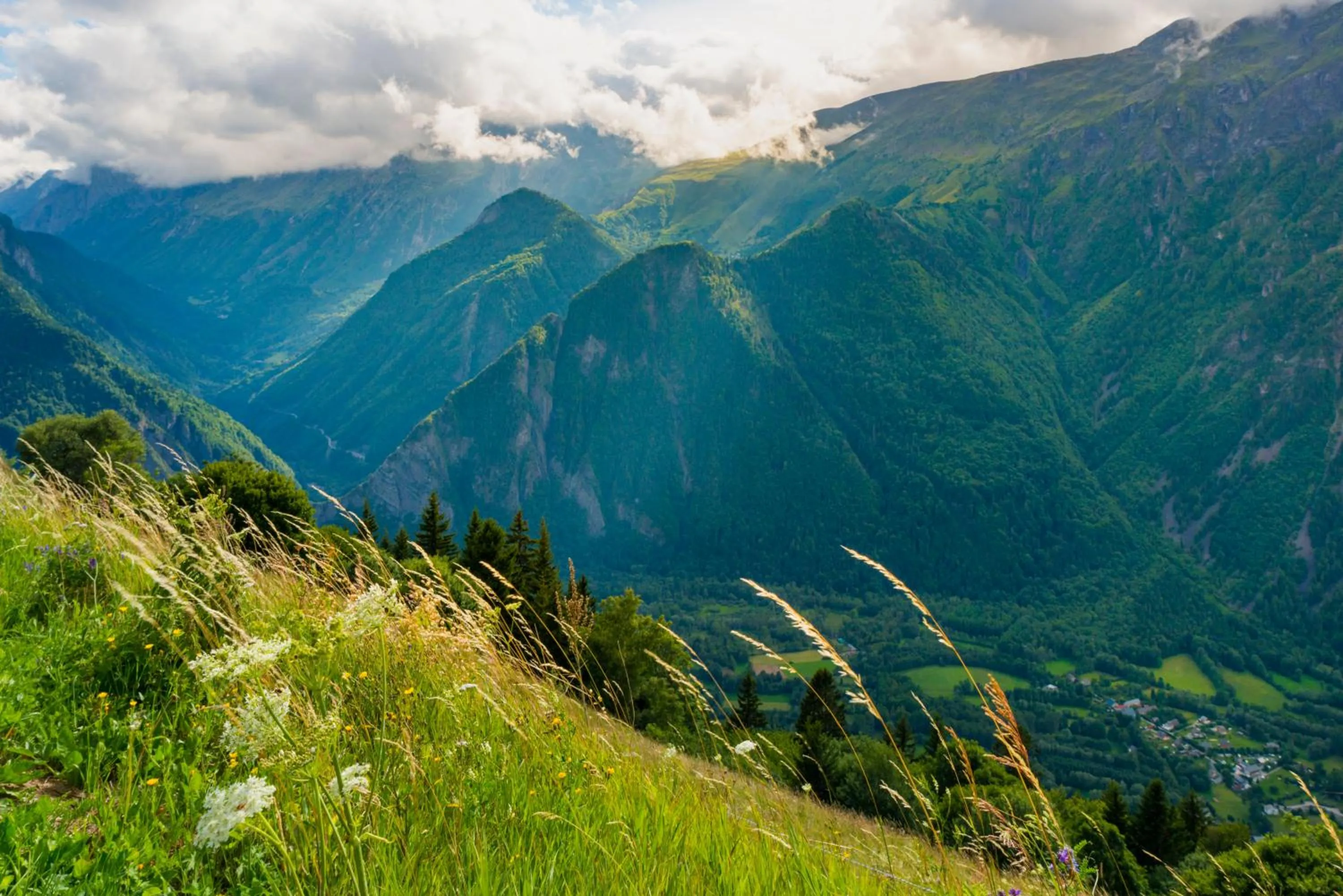 Natural landscape in Camping RCN Belledonne