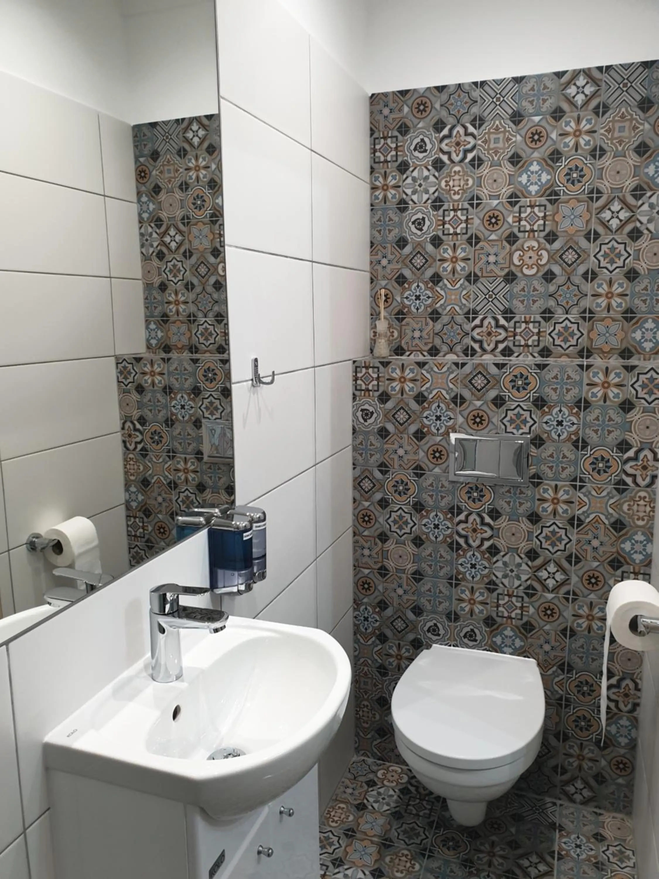 Shower in Comfortable rooms in the house