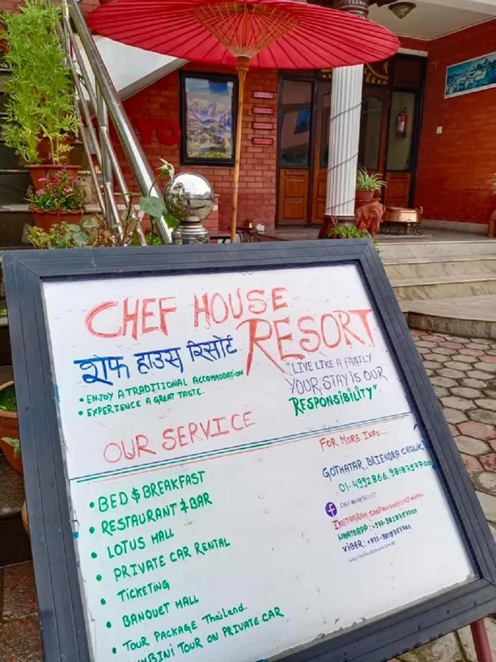 Garden in Chef House Resort