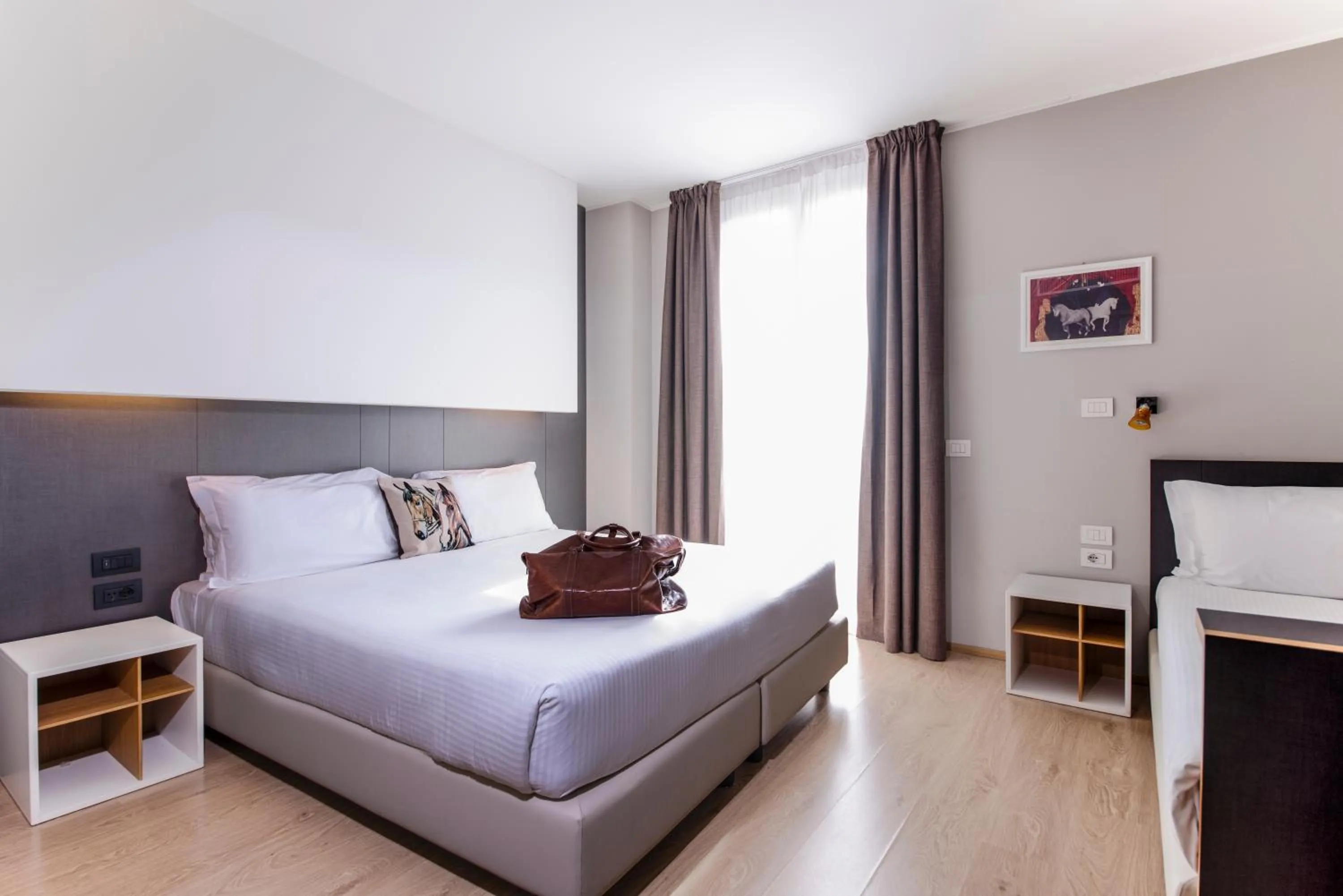 Bedroom, Bed in Hotel Osteria della Pista dal 1875