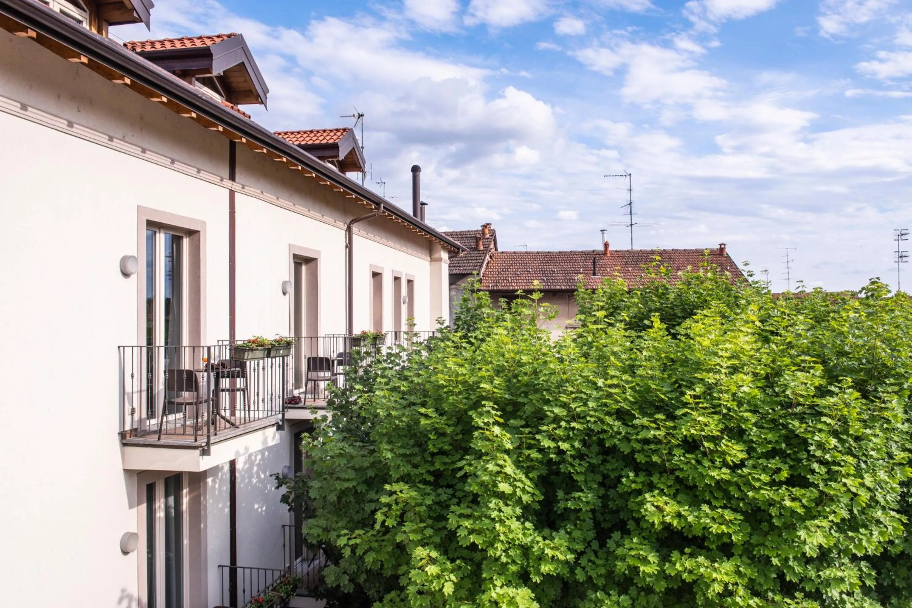 Balcony/Terrace in Hotel Osteria della Pista dal 1875