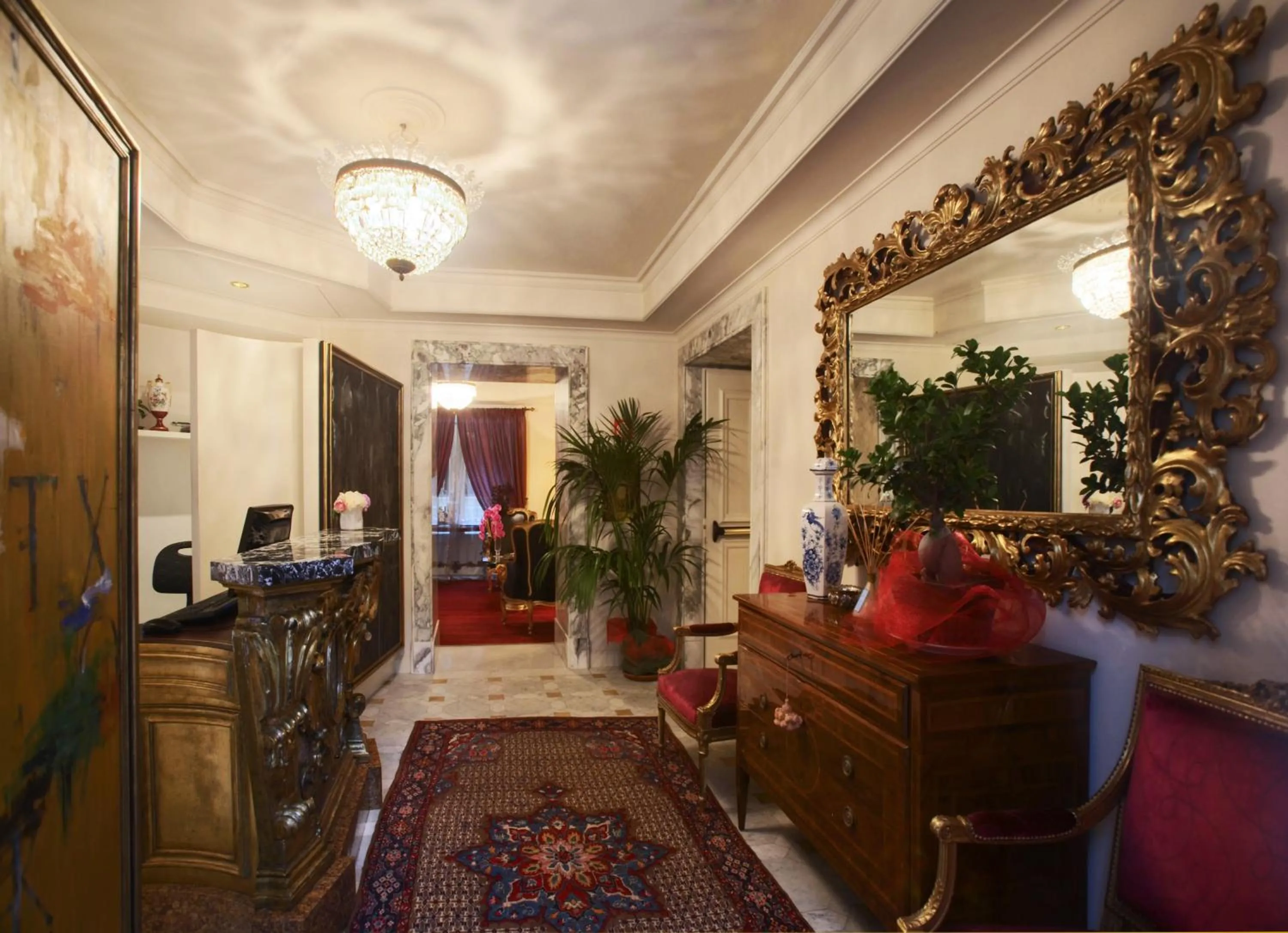 Lobby or reception in Hotel Villa Duse