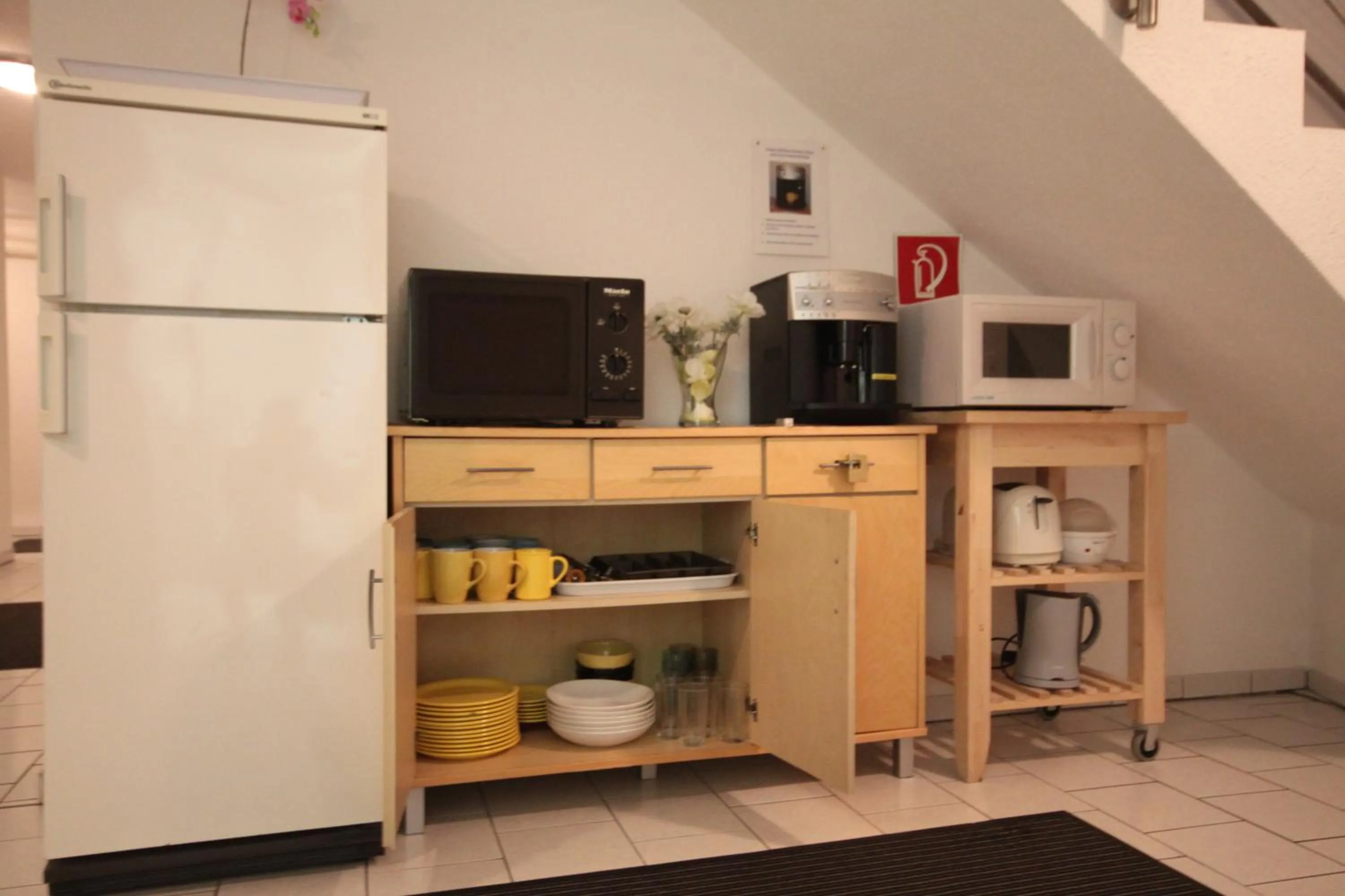 Kitchen or kitchenette in Pension Lamme