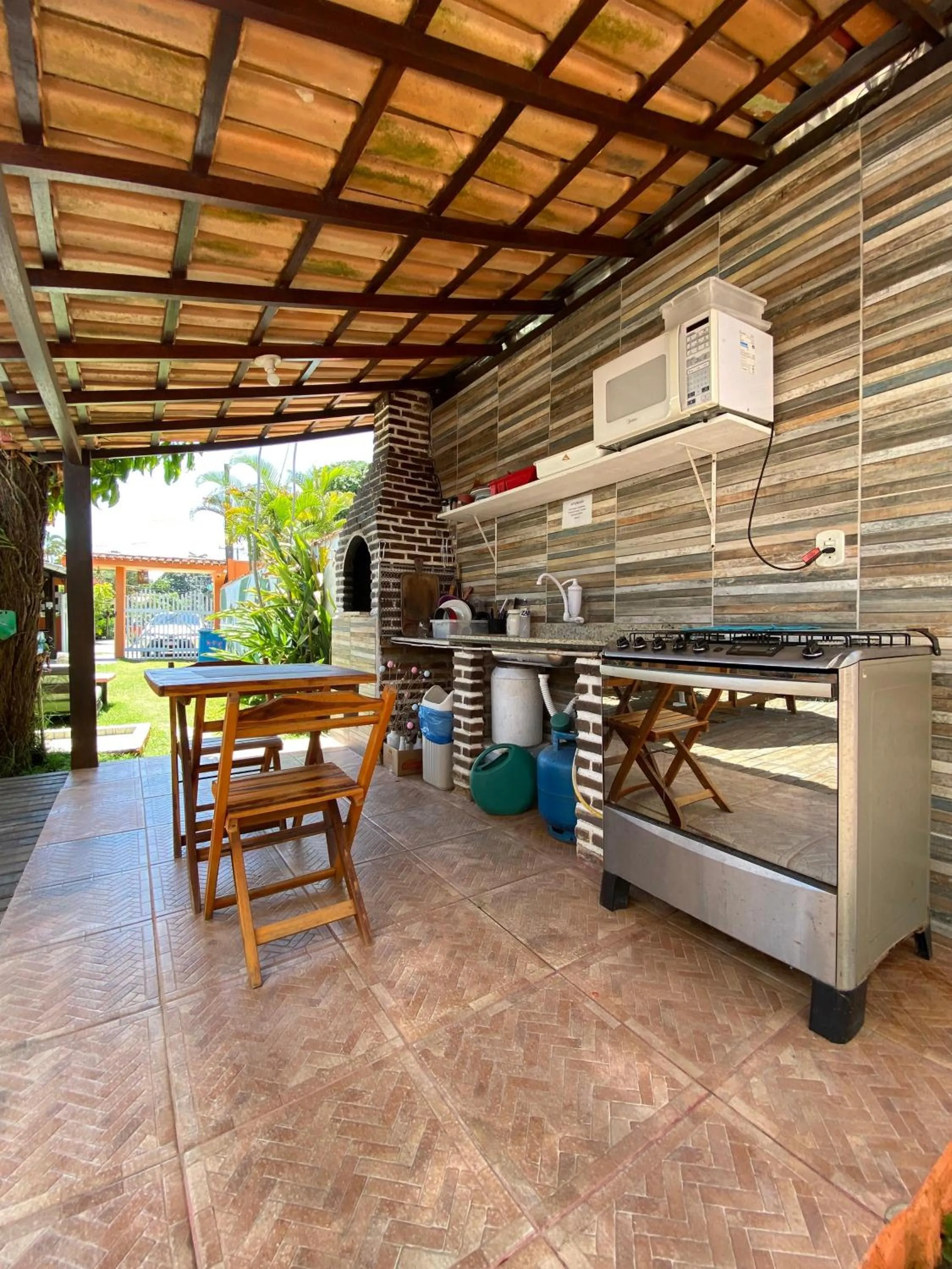 BBQ facilities in Pousada do Carlos