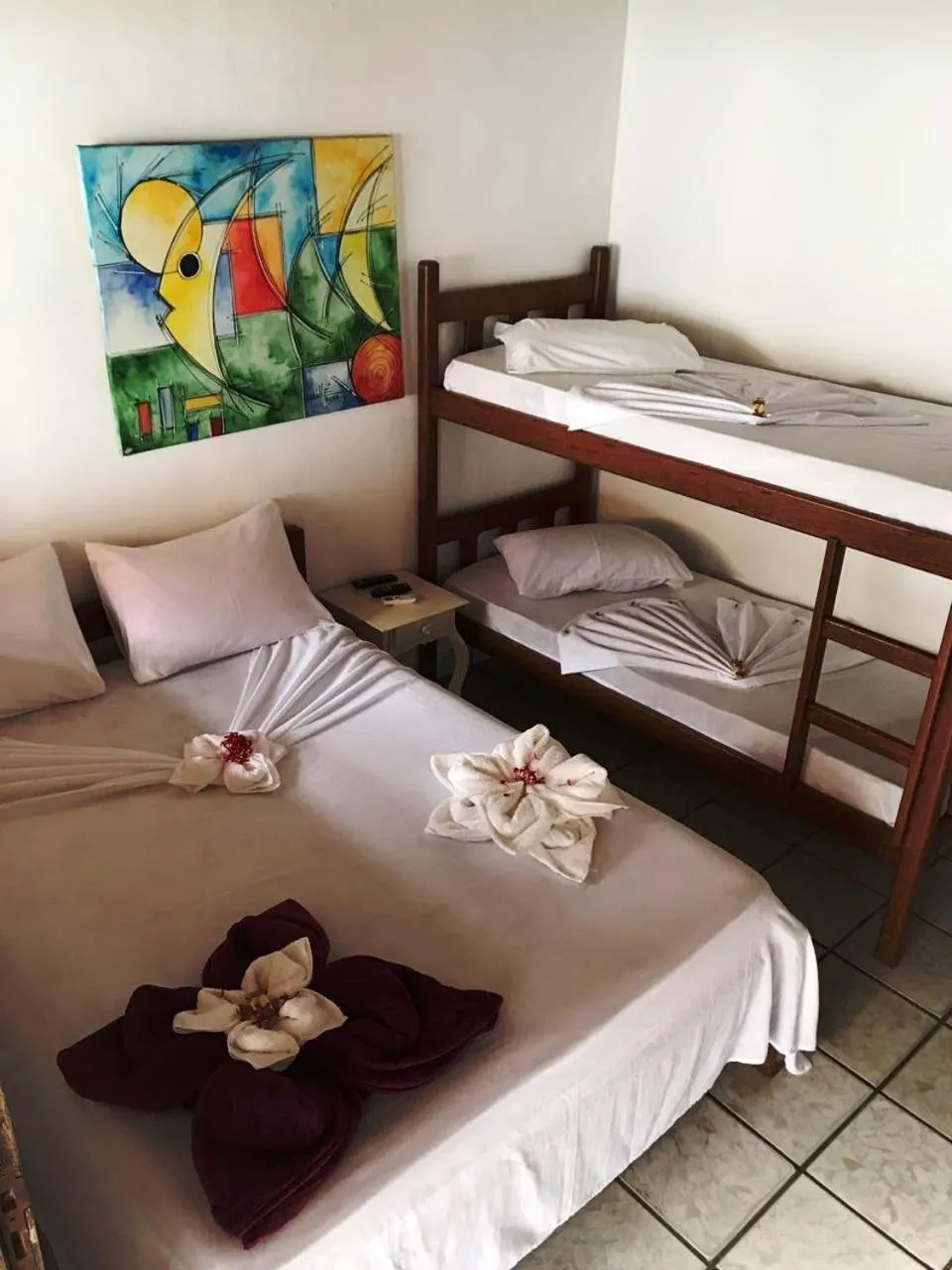 Bed in Pousada do Carlos