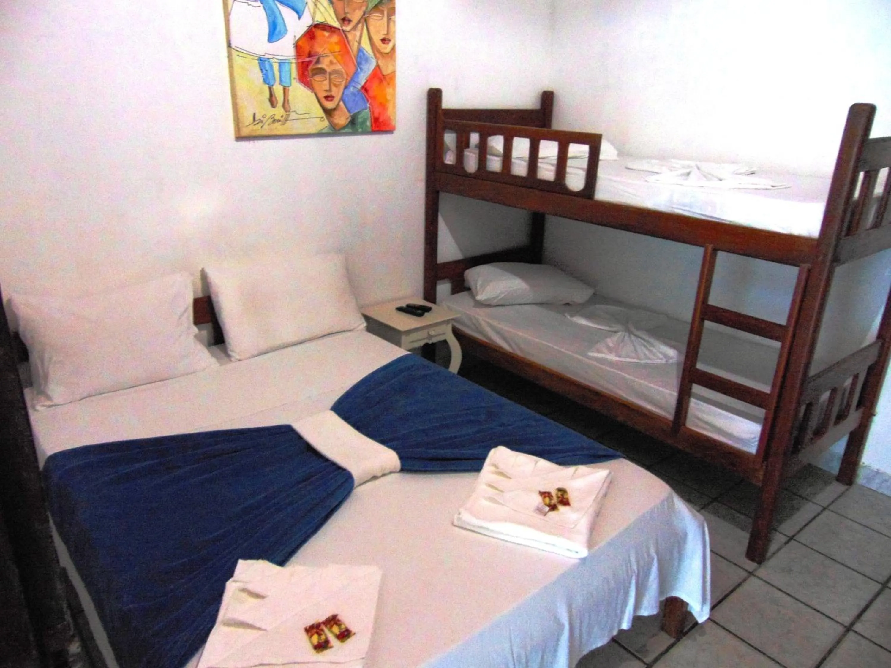 Bed in Pousada do Carlos