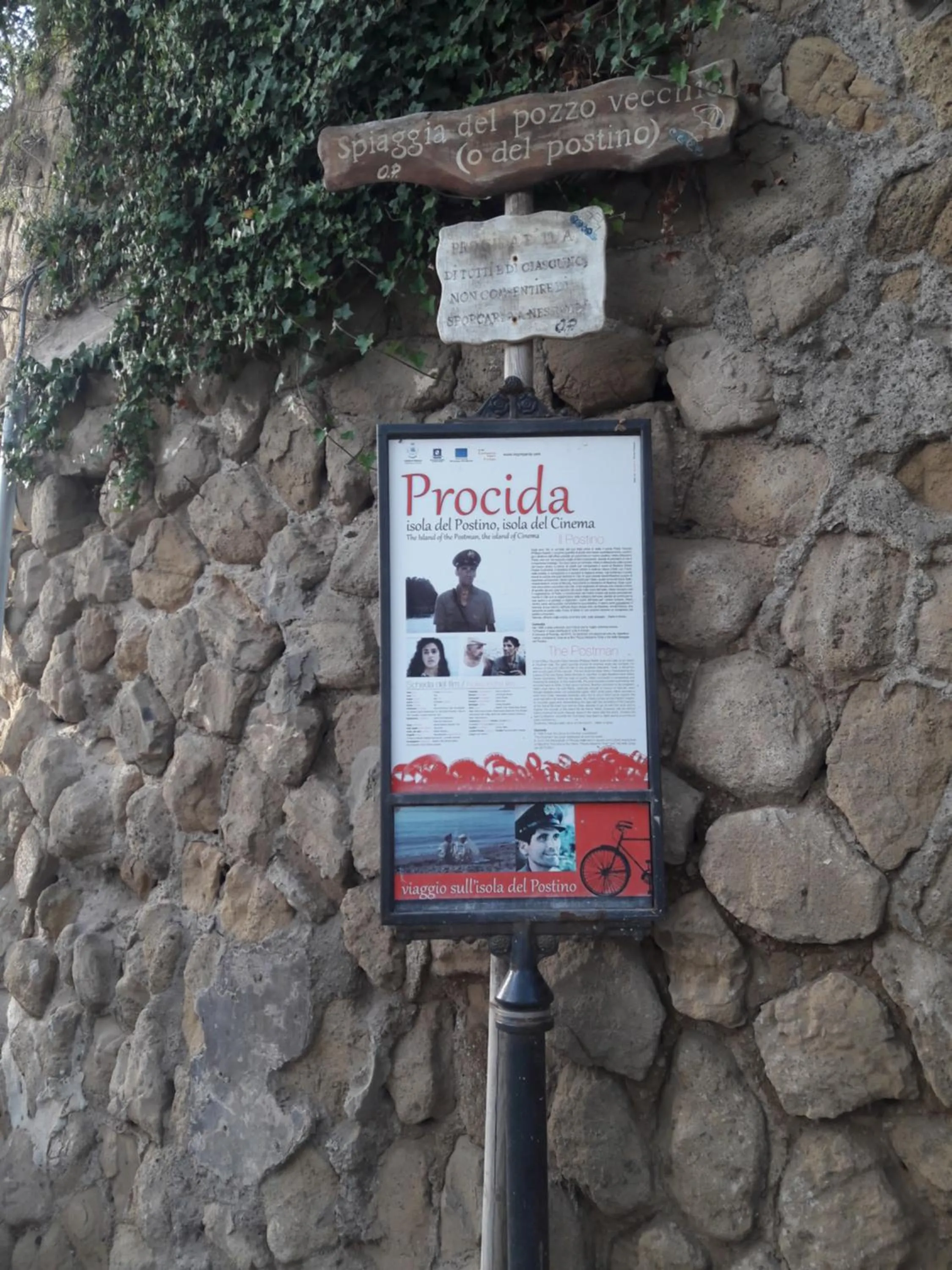 Text overlay in Sonnino B&B