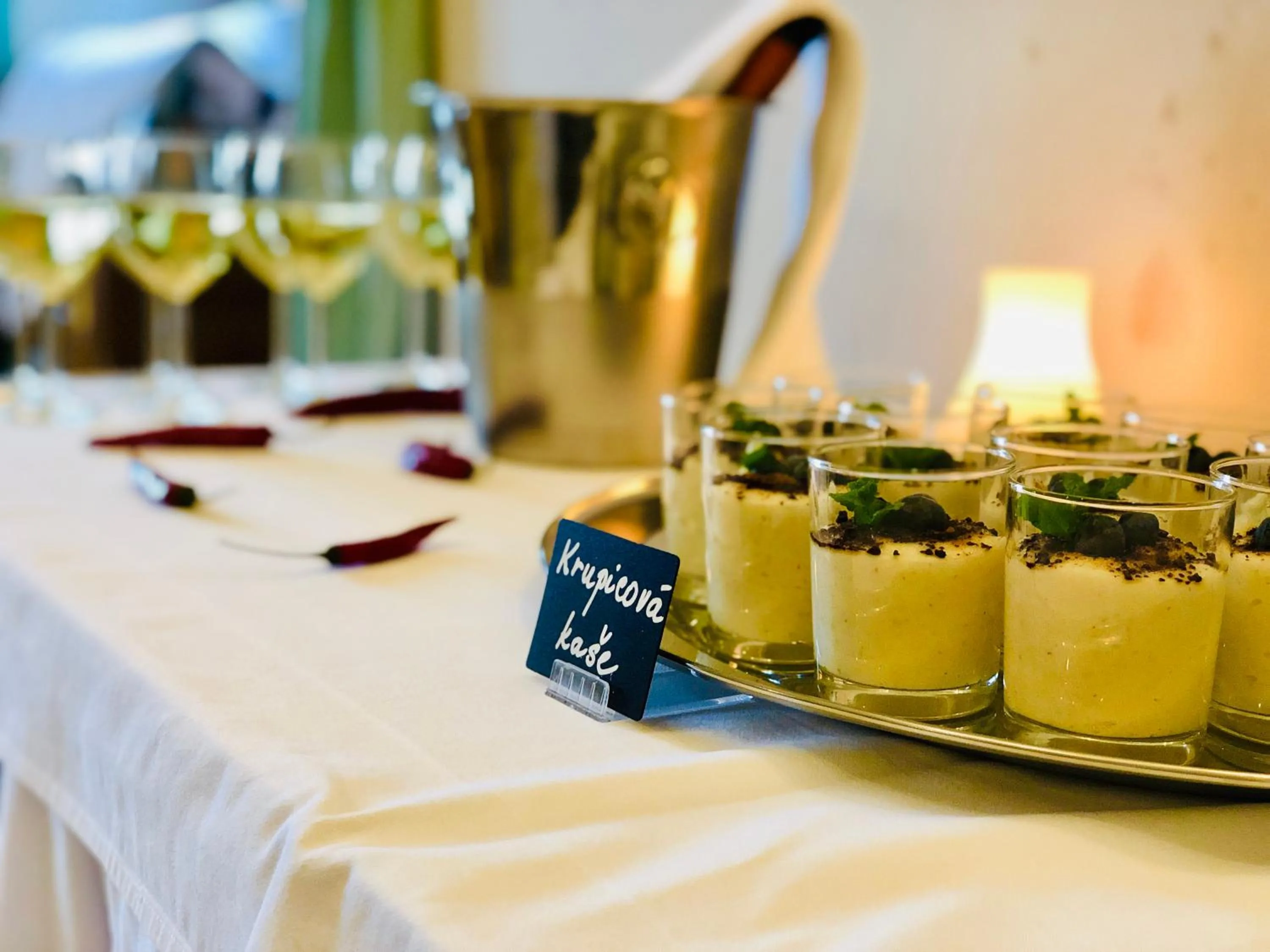 Food and drinks in Wellness Hotel Zámeček