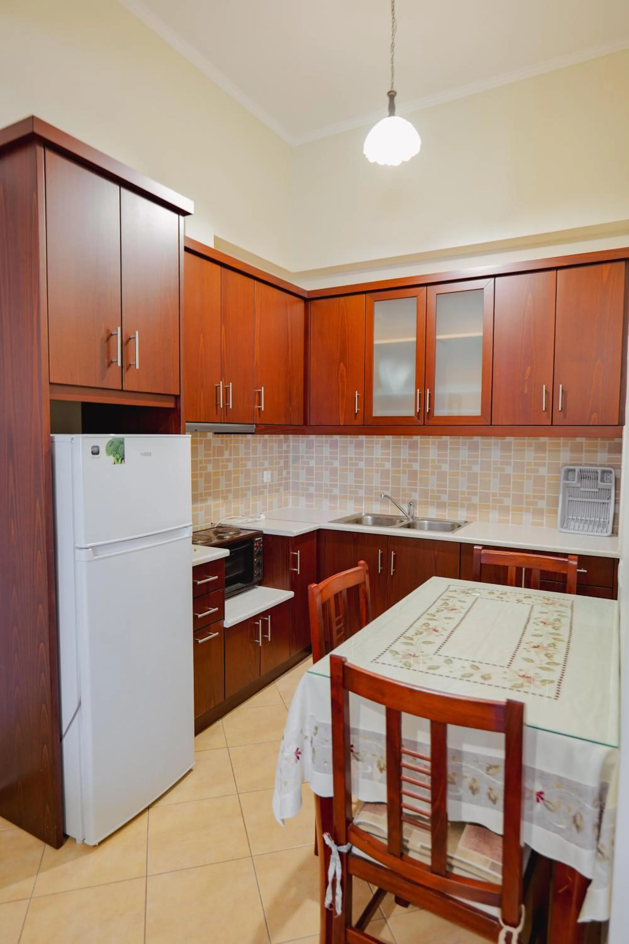 Kitchen or kitchenette in Hotel Milo Ksamil