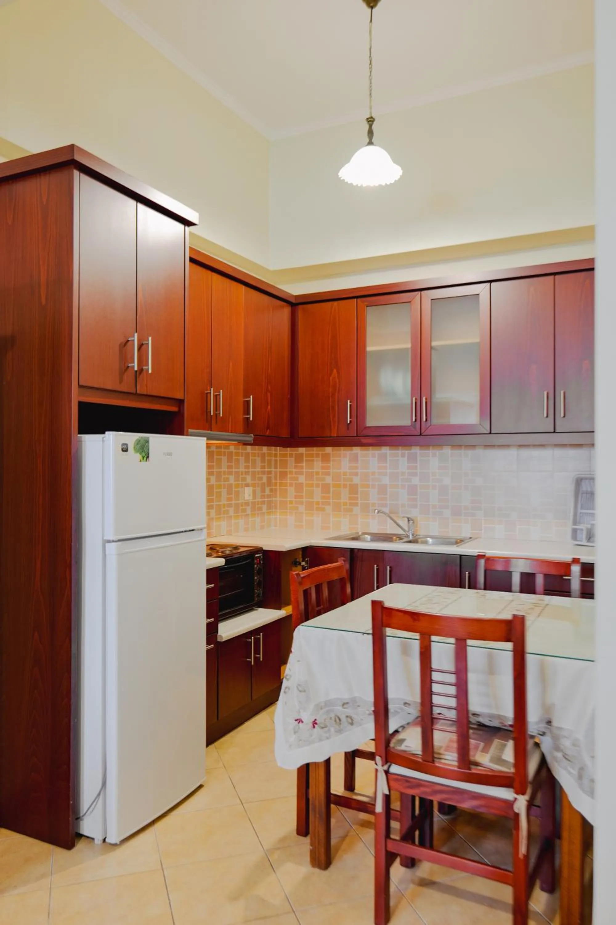 Kitchen or kitchenette in Hotel Milo Ksamil