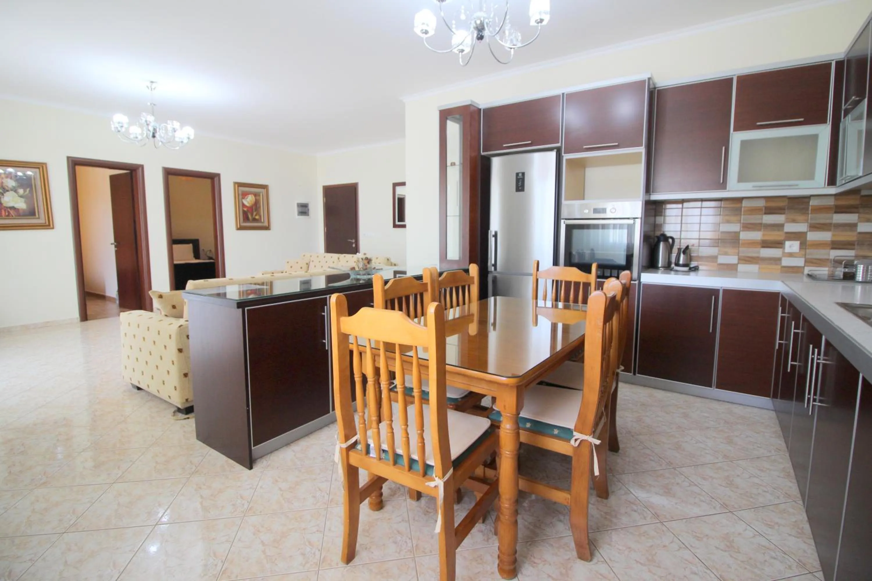 Kitchen or kitchenette in Hotel Milo Ksamil